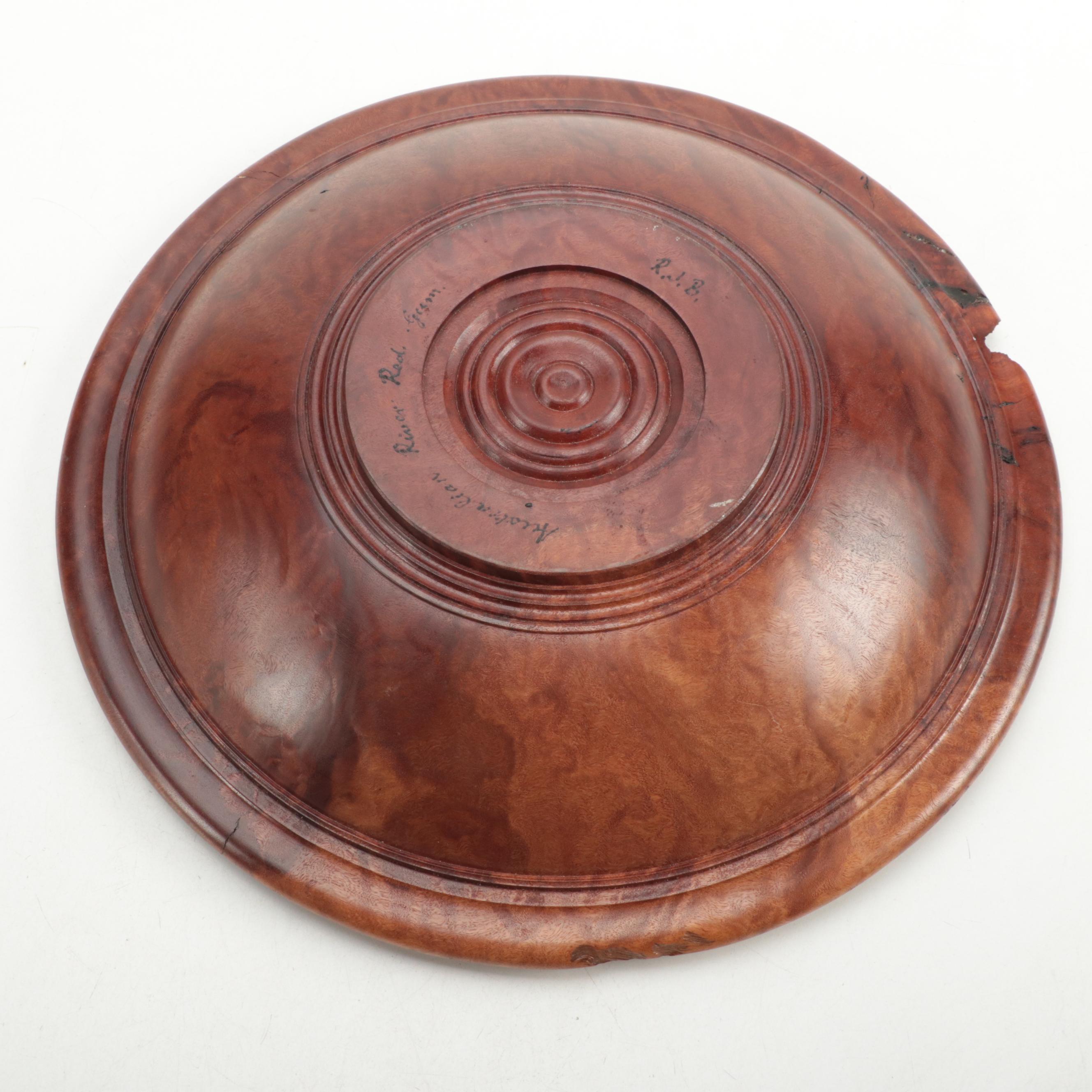 Artisan Australian River Red Gum Turned Wood Bowl