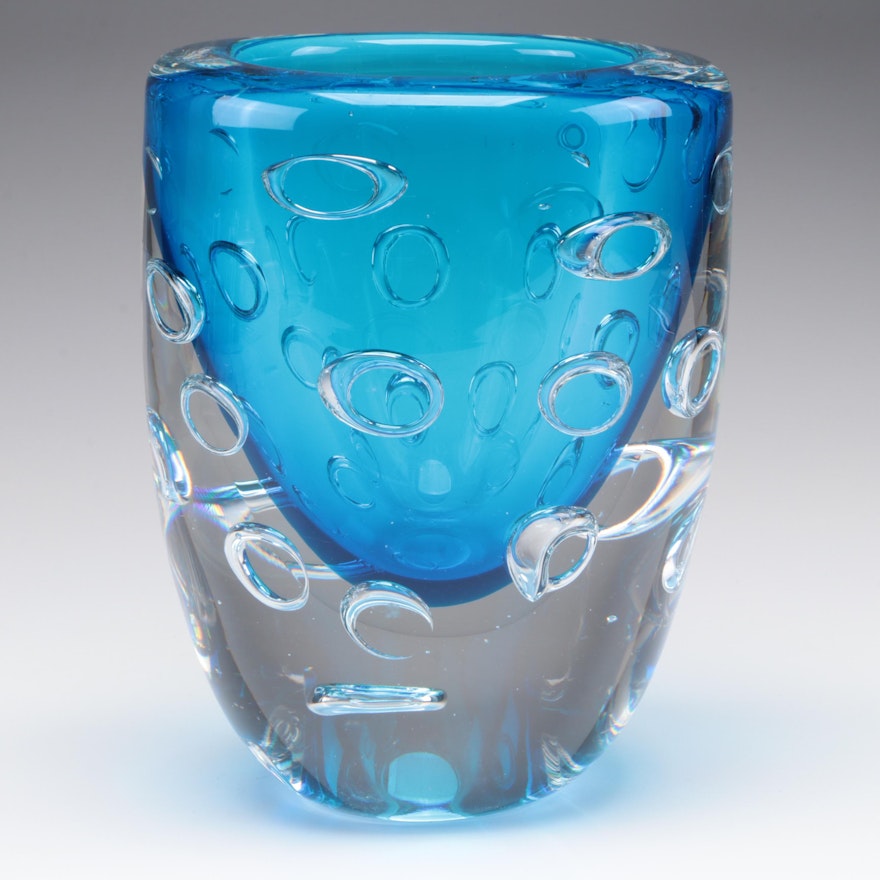 Cyan Design "Bristol" Sommerso Glass Vase