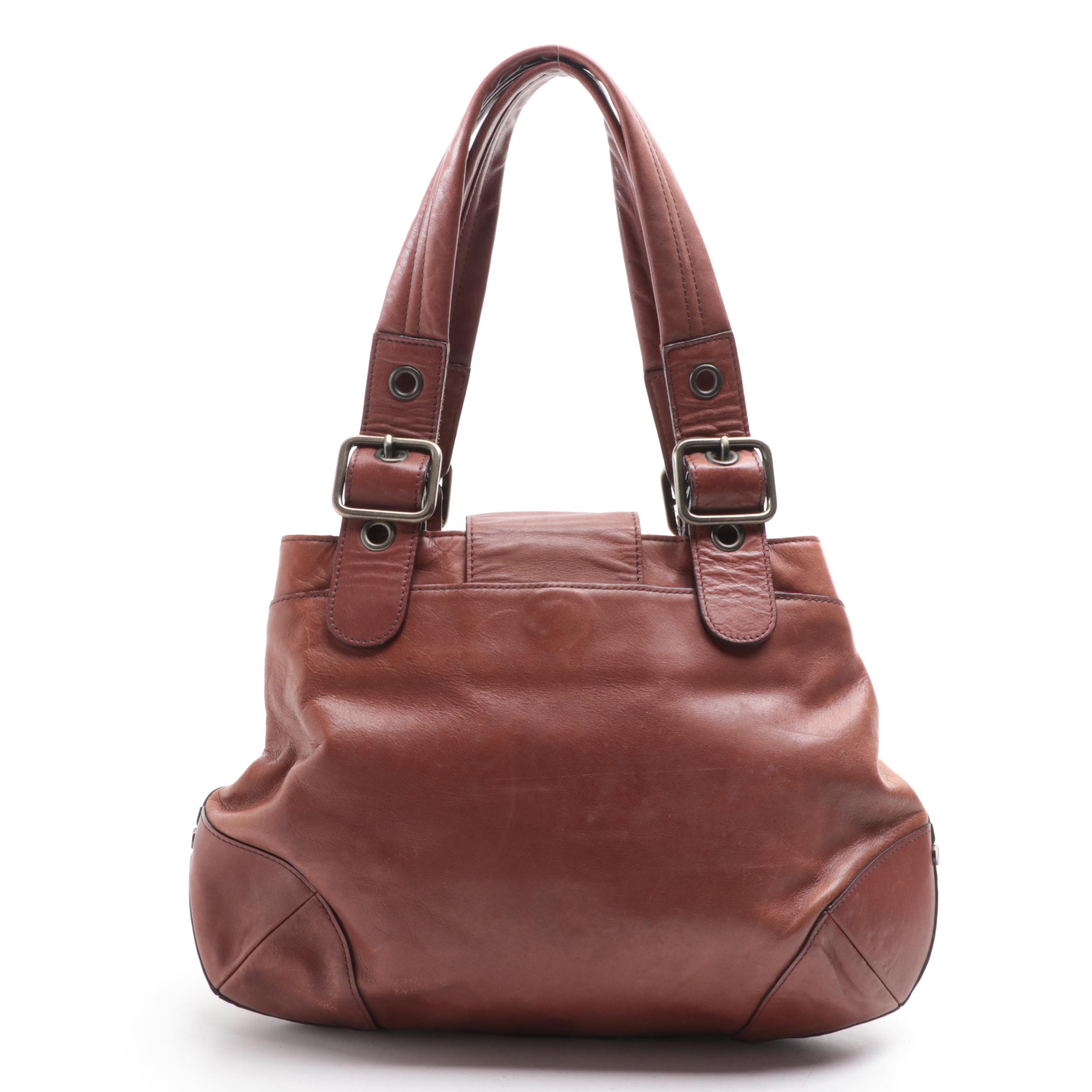 Chloé Tote Bag in Smooth Brown Leather