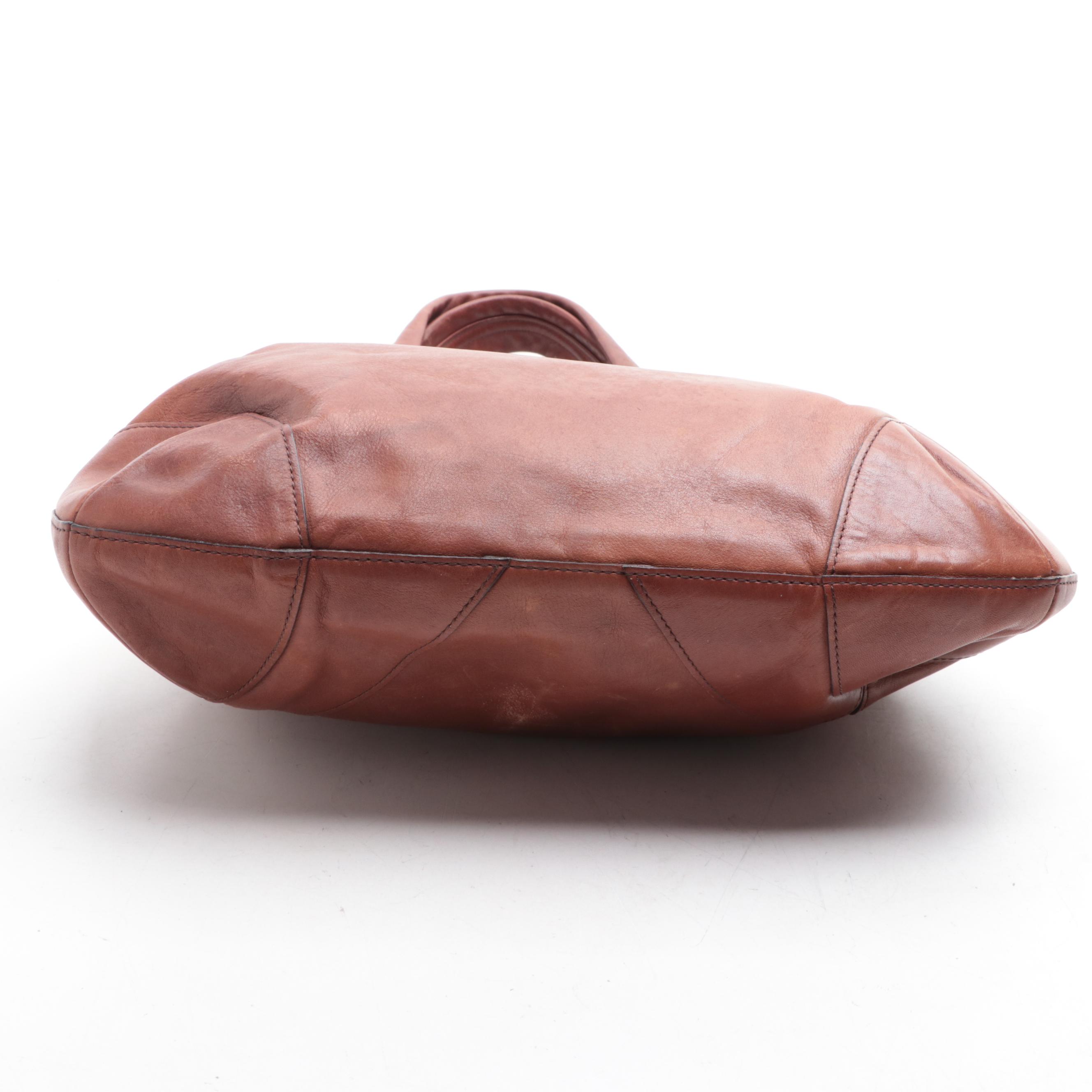 Chloé Tote Bag in Smooth Brown Leather