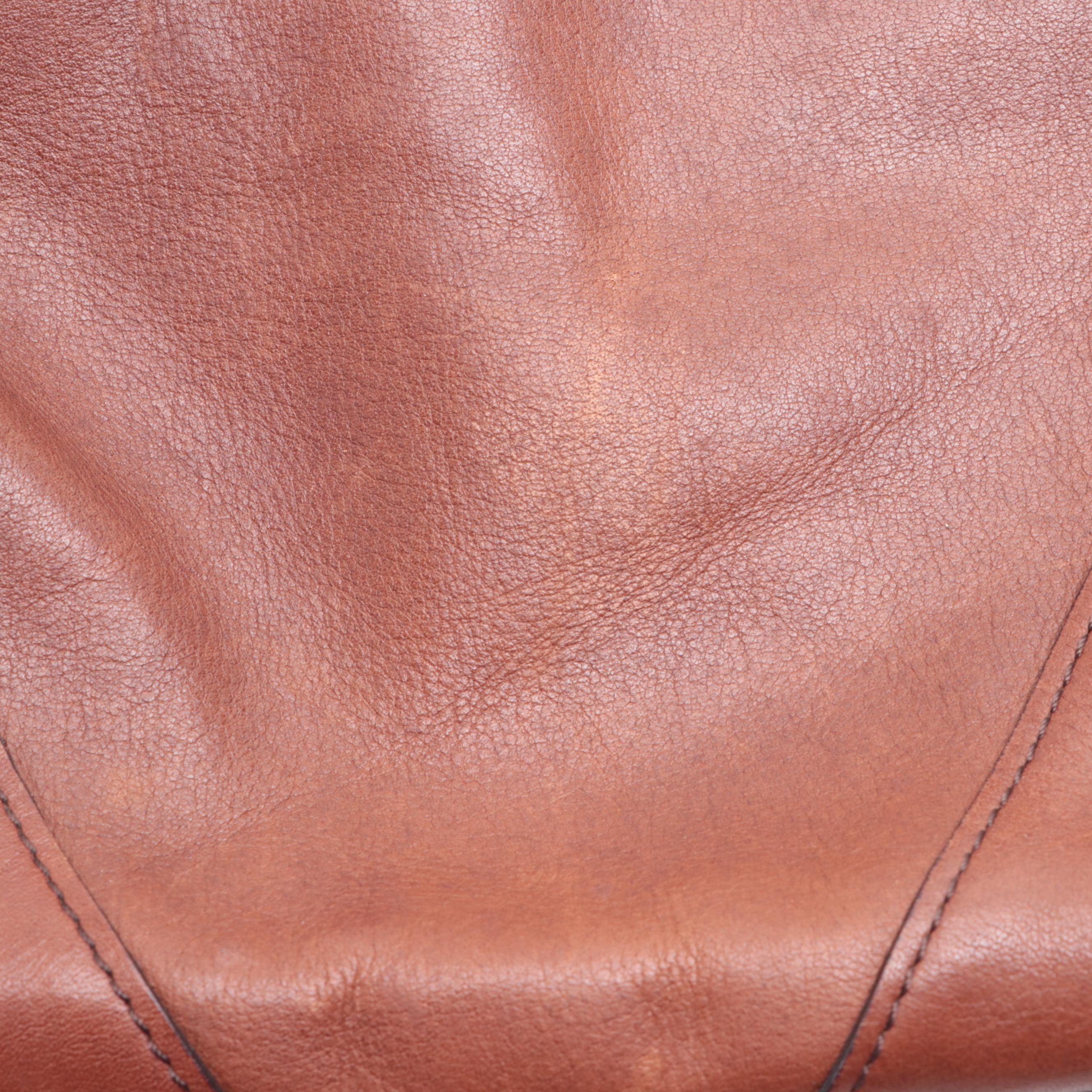 Chloé Tote Bag in Smooth Brown Leather