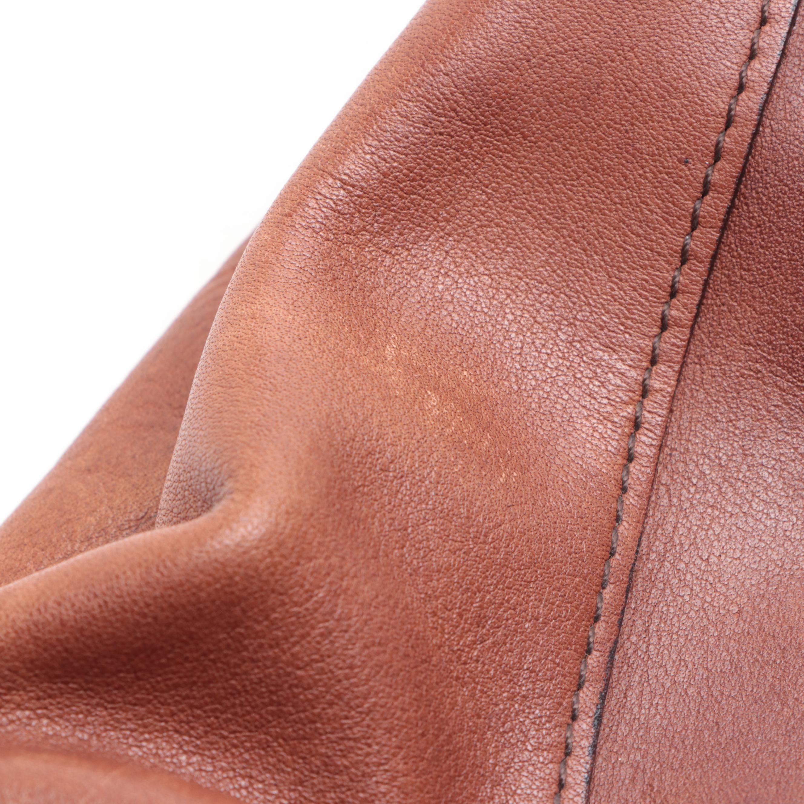 Chloé Tote Bag in Smooth Brown Leather