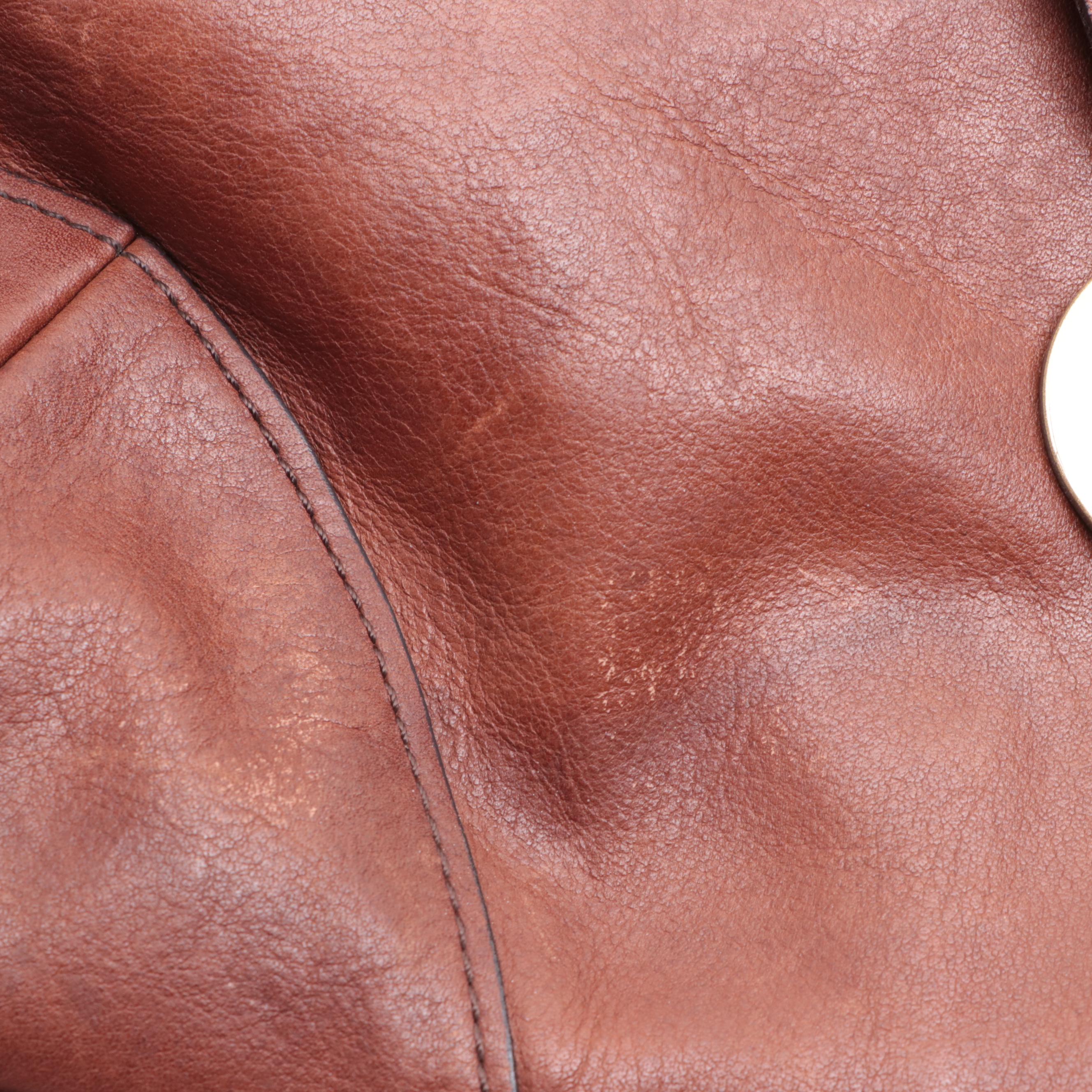 Chloé Tote Bag in Smooth Brown Leather