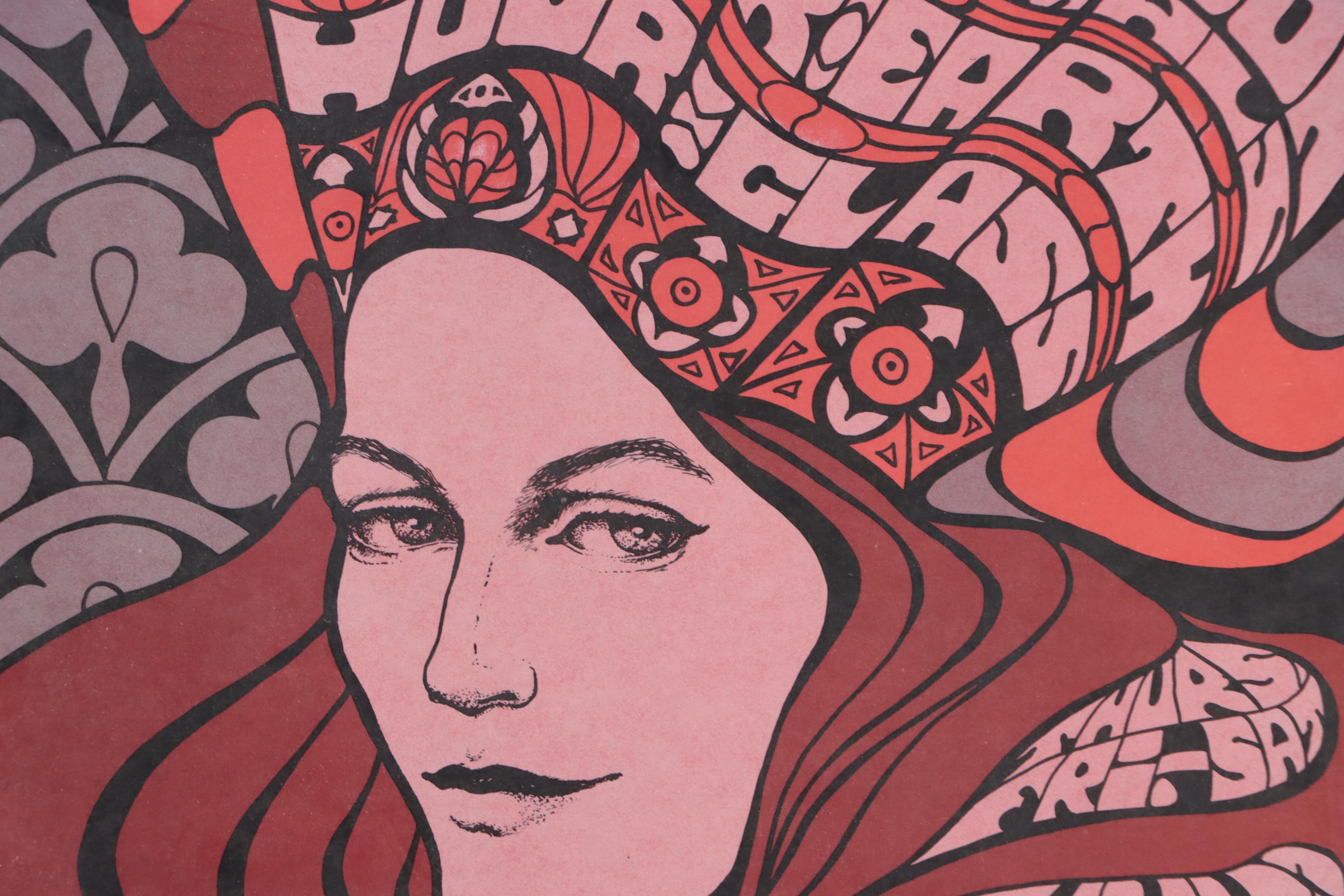 Eric Burdon and the Animals Lithograph Concert Poster, 1967