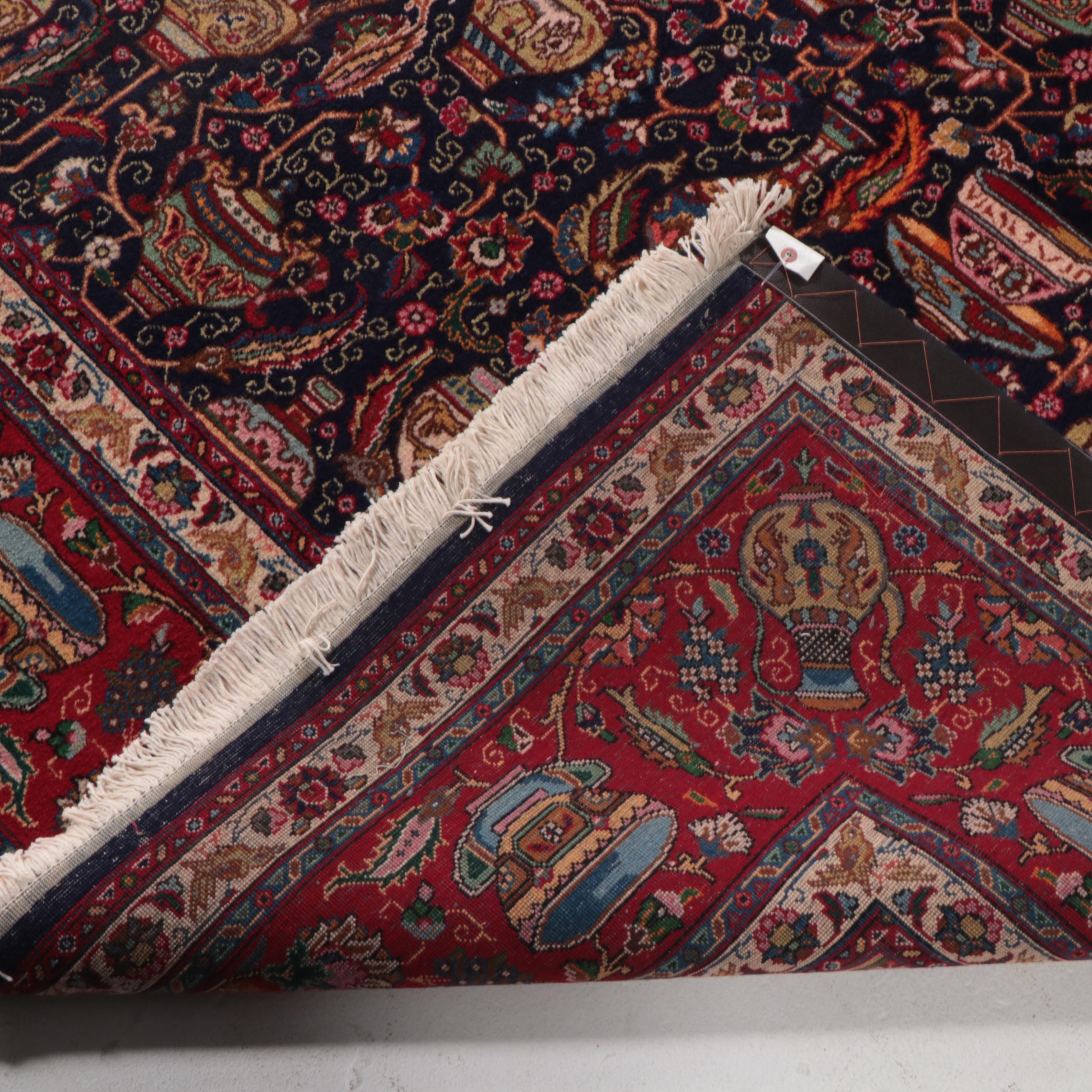 9'10 x 13'5 Hand-Knotted Indo-Persian Pictorial Area Rug