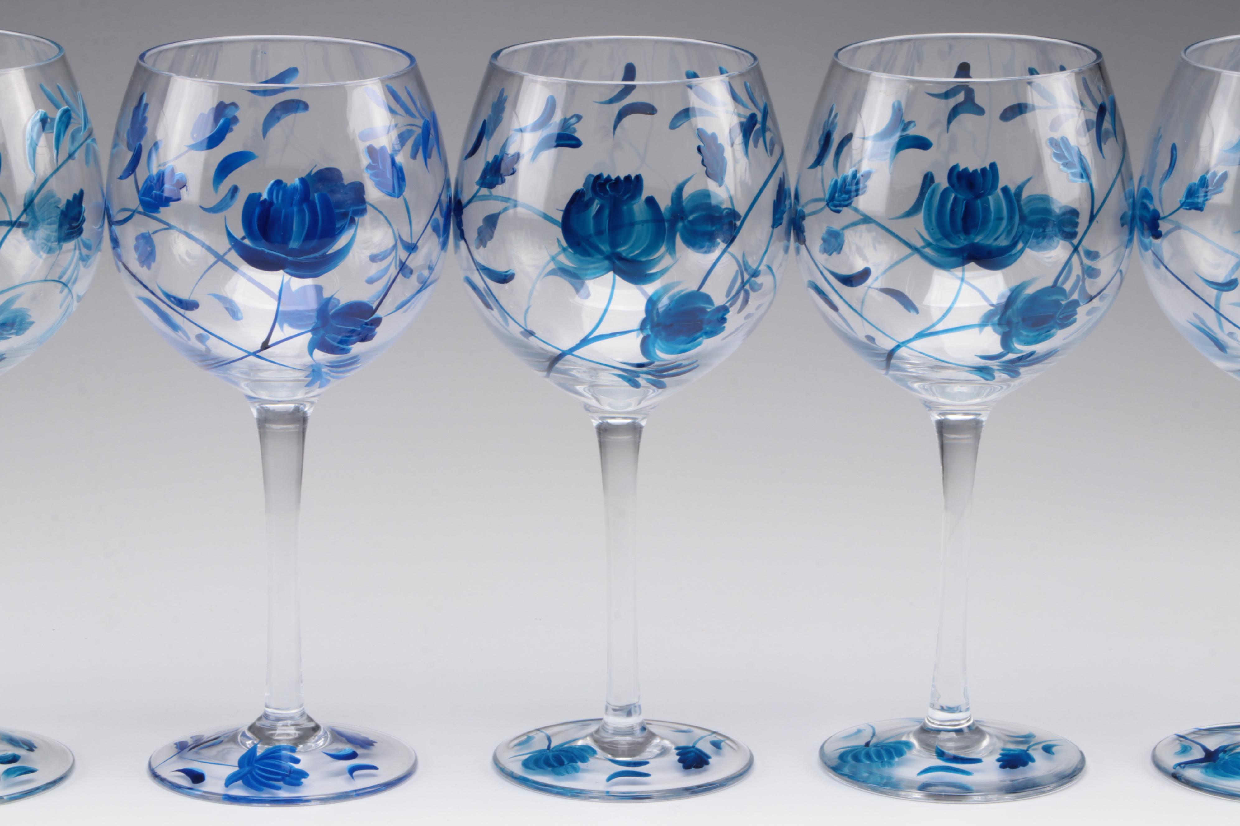 Painted Wine Glasses