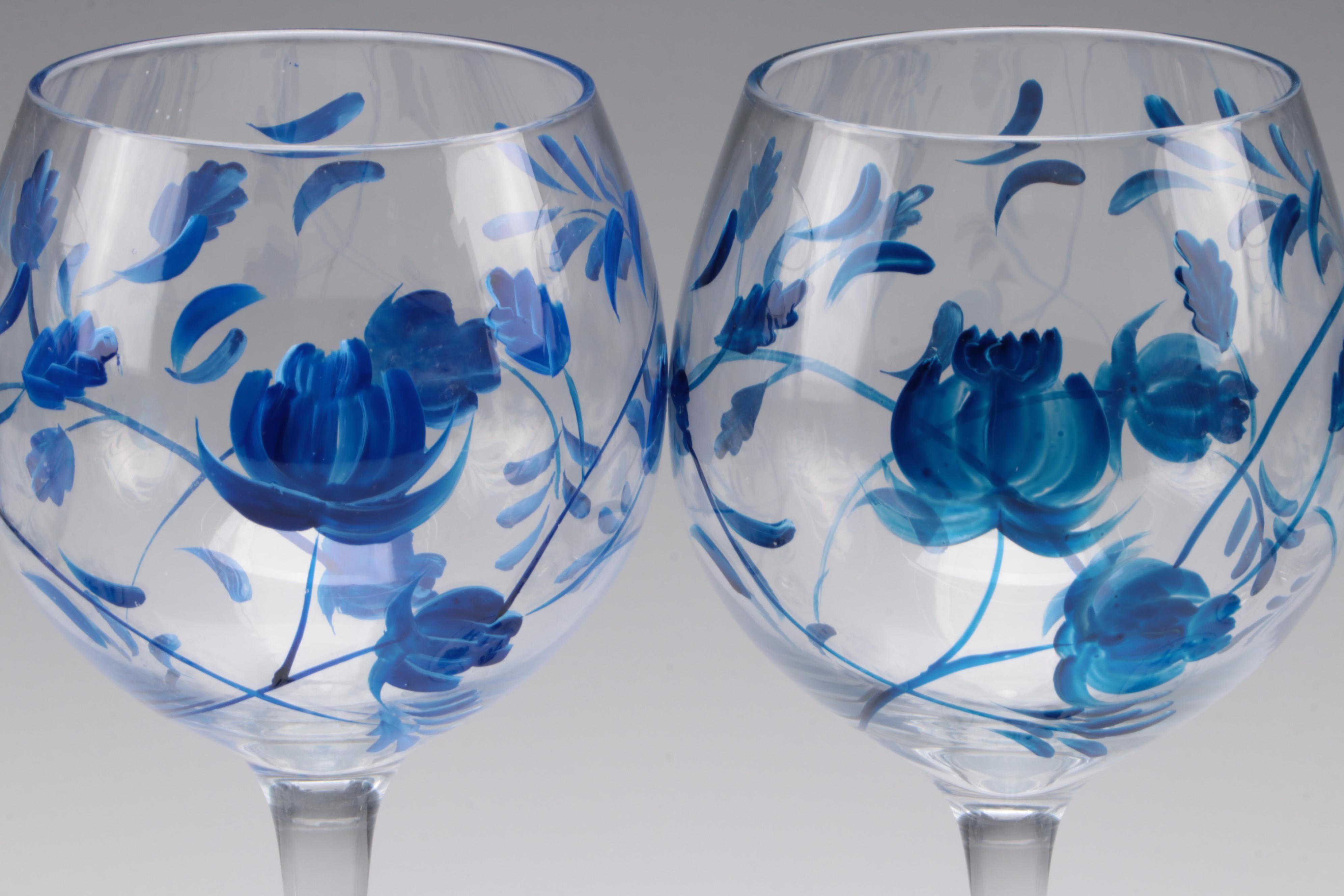 Painted Wine Glasses