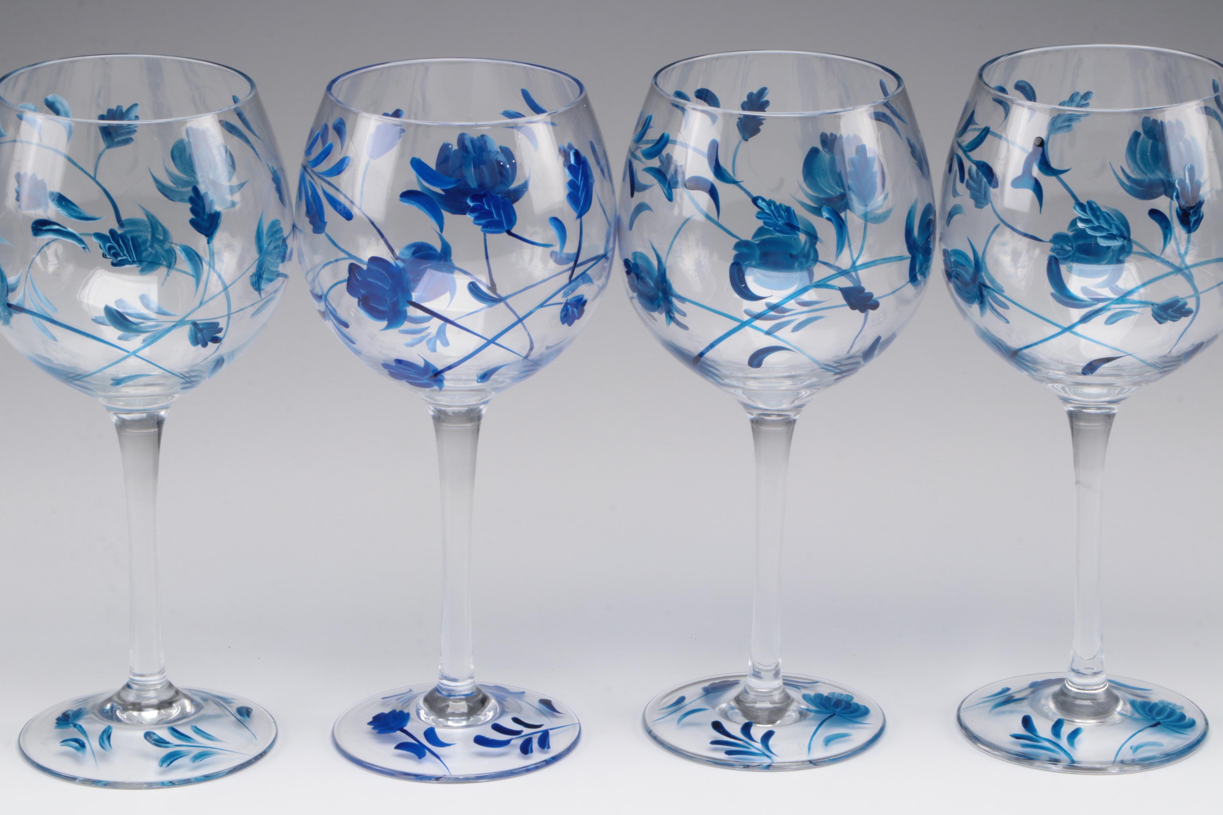 Painted Wine Glasses