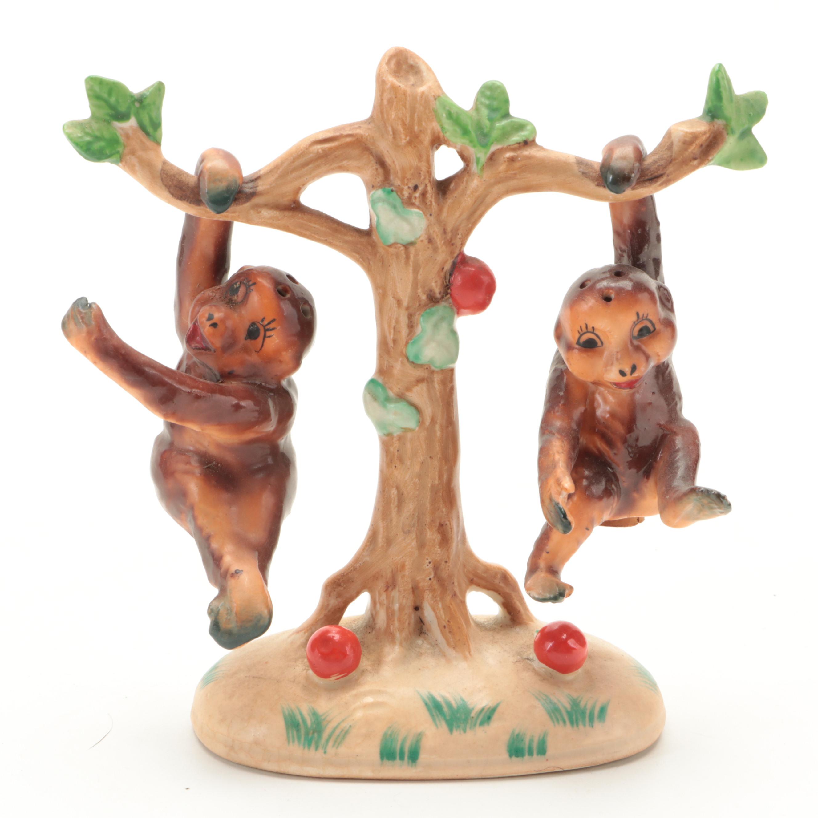 Napco and Other Japanese Ceramic Animal Figural Shakers, Mid-20th Century