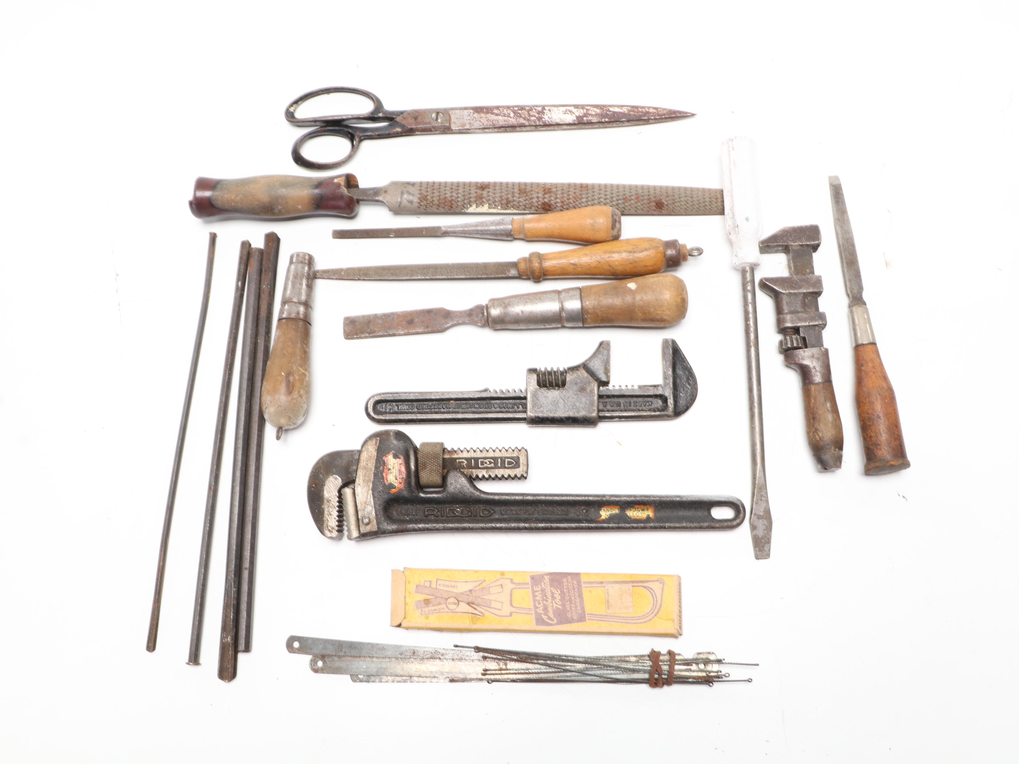 Metal Tool Boxes with Craftsman, Stanley, and Other Assorted Tools