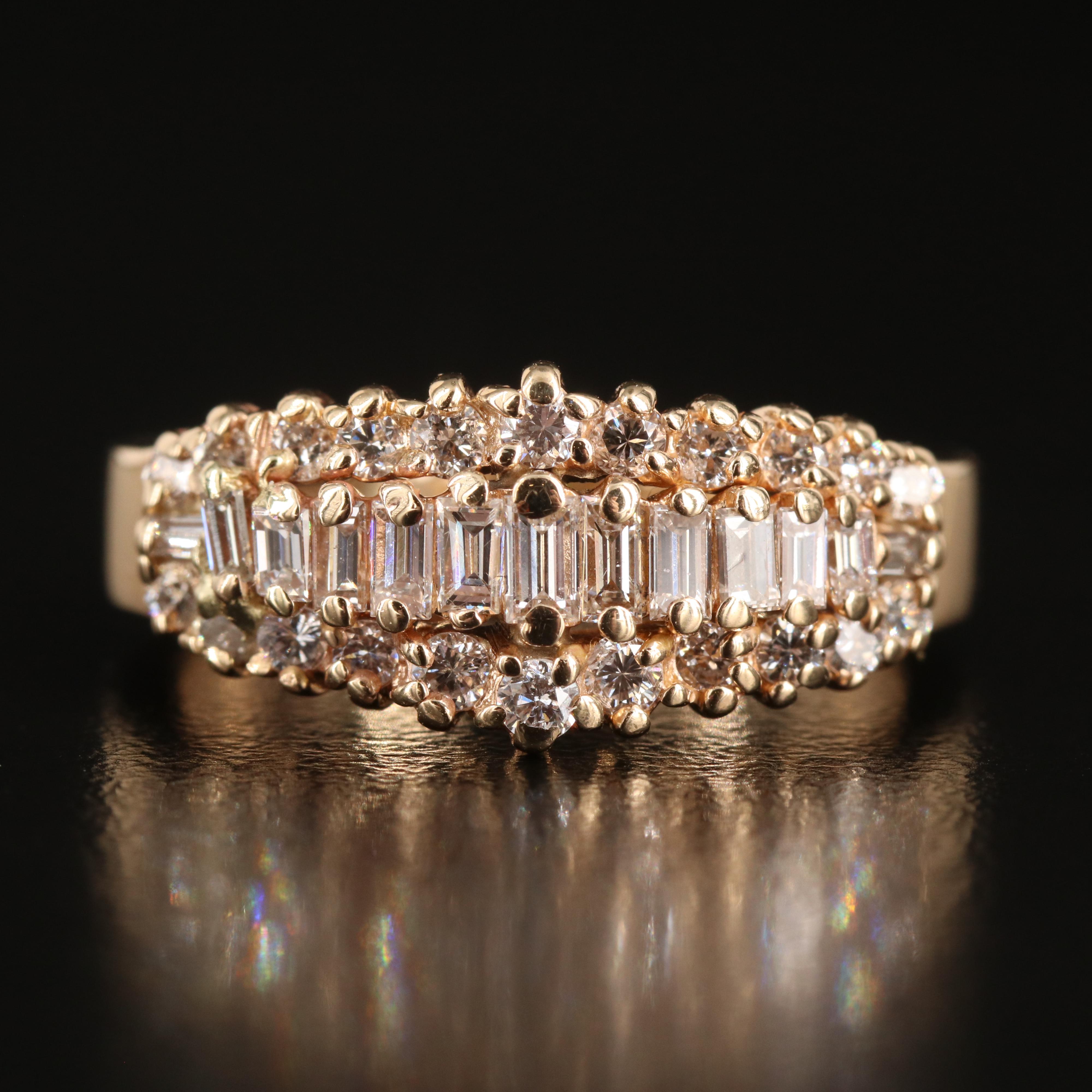 14K 0.80 CTW Diamond Ring