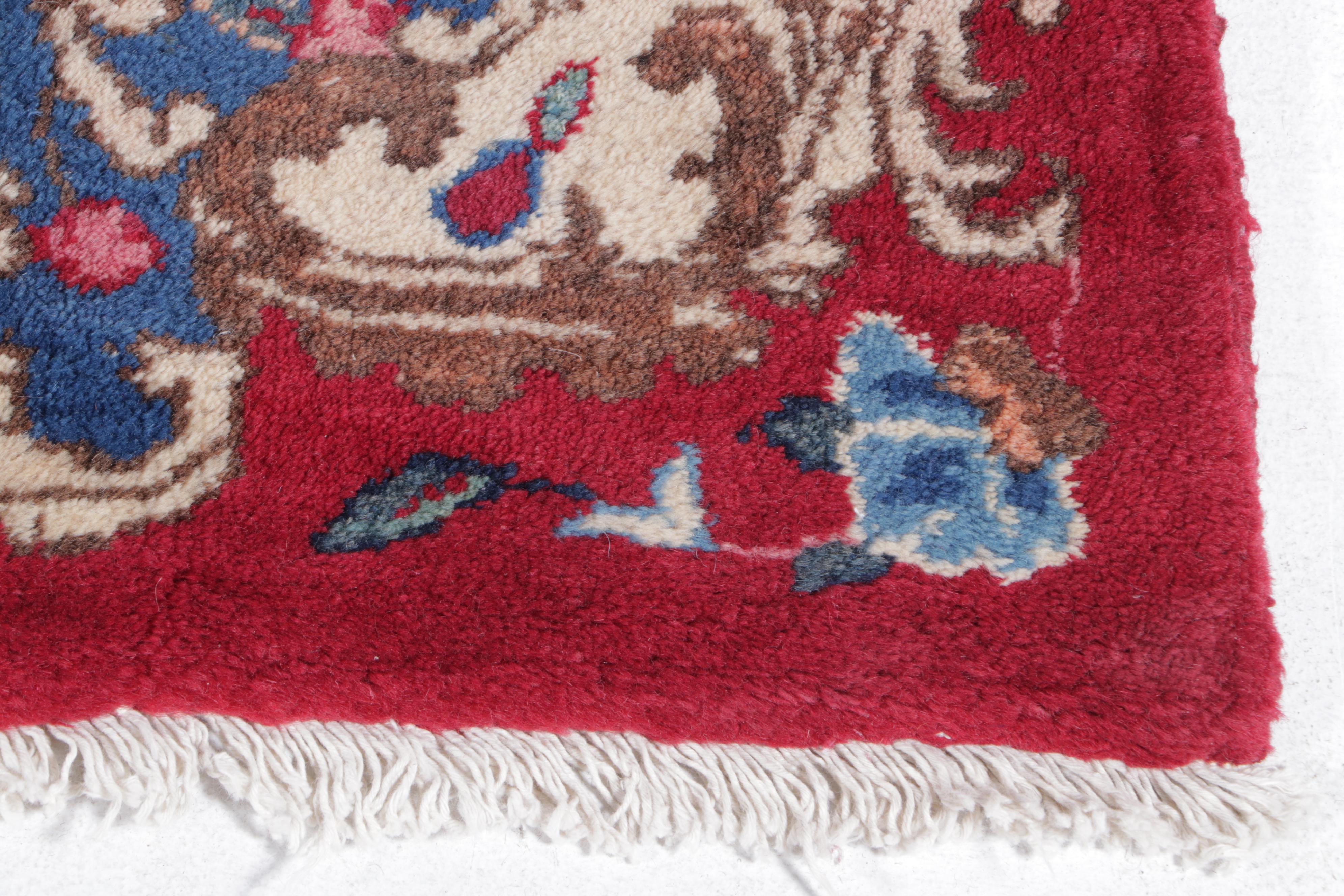 11'8 x 15'3 Hand-Knotted Indo-Persian American Sarouk Area Rug