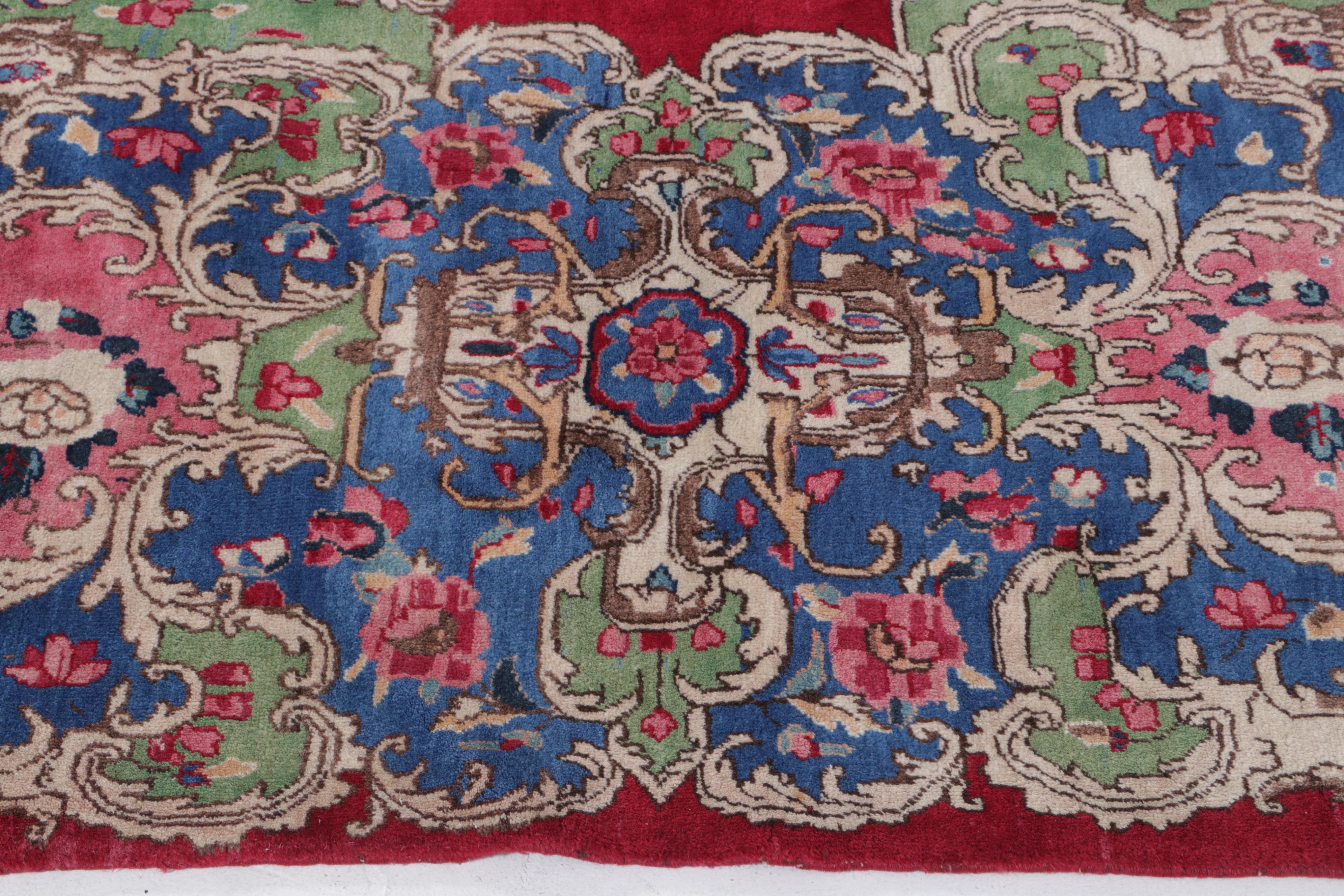 11'8 x 15'3 Hand-Knotted Indo-Persian American Sarouk Area Rug