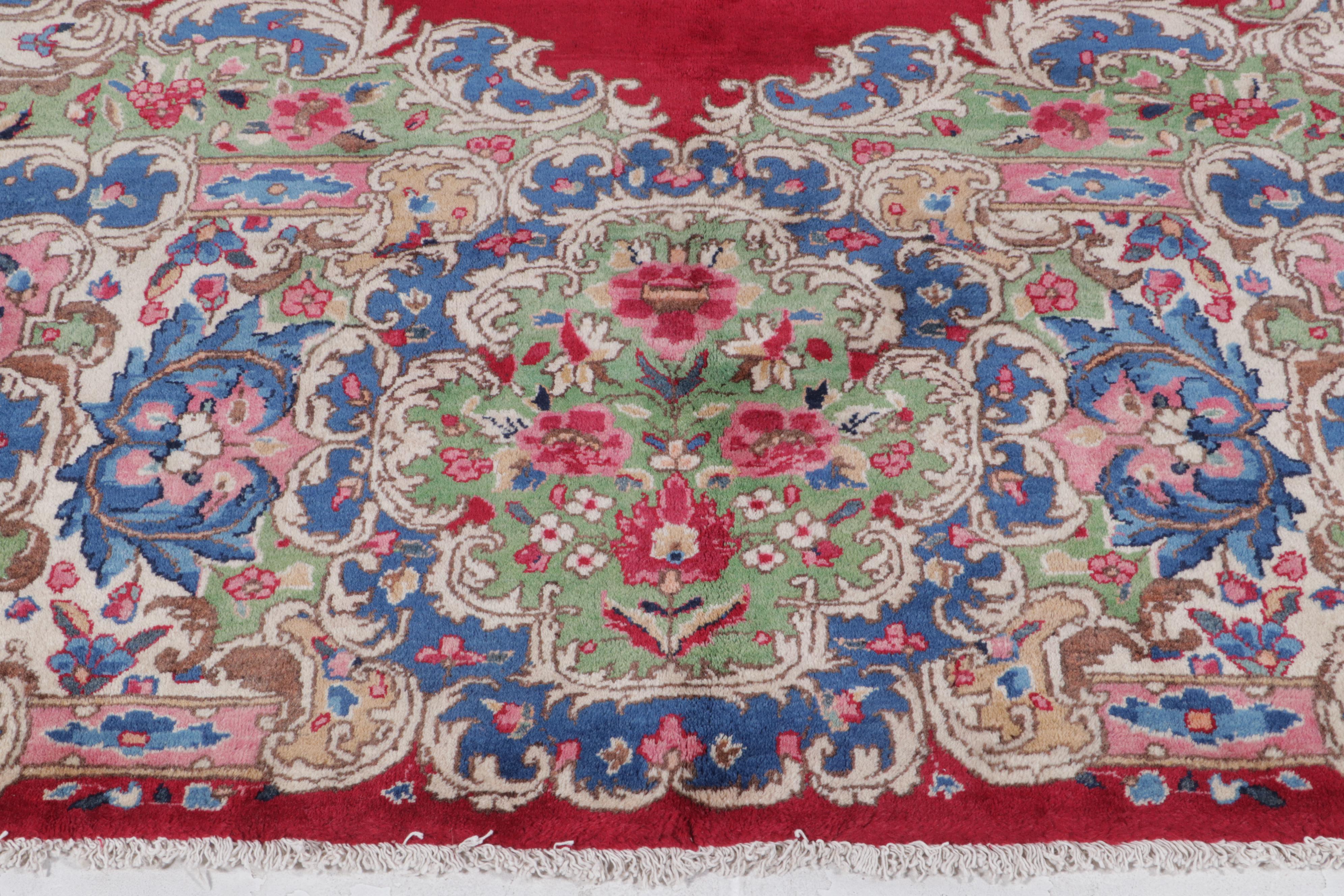 11'8 x 15'3 Hand-Knotted Indo-Persian American Sarouk Area Rug