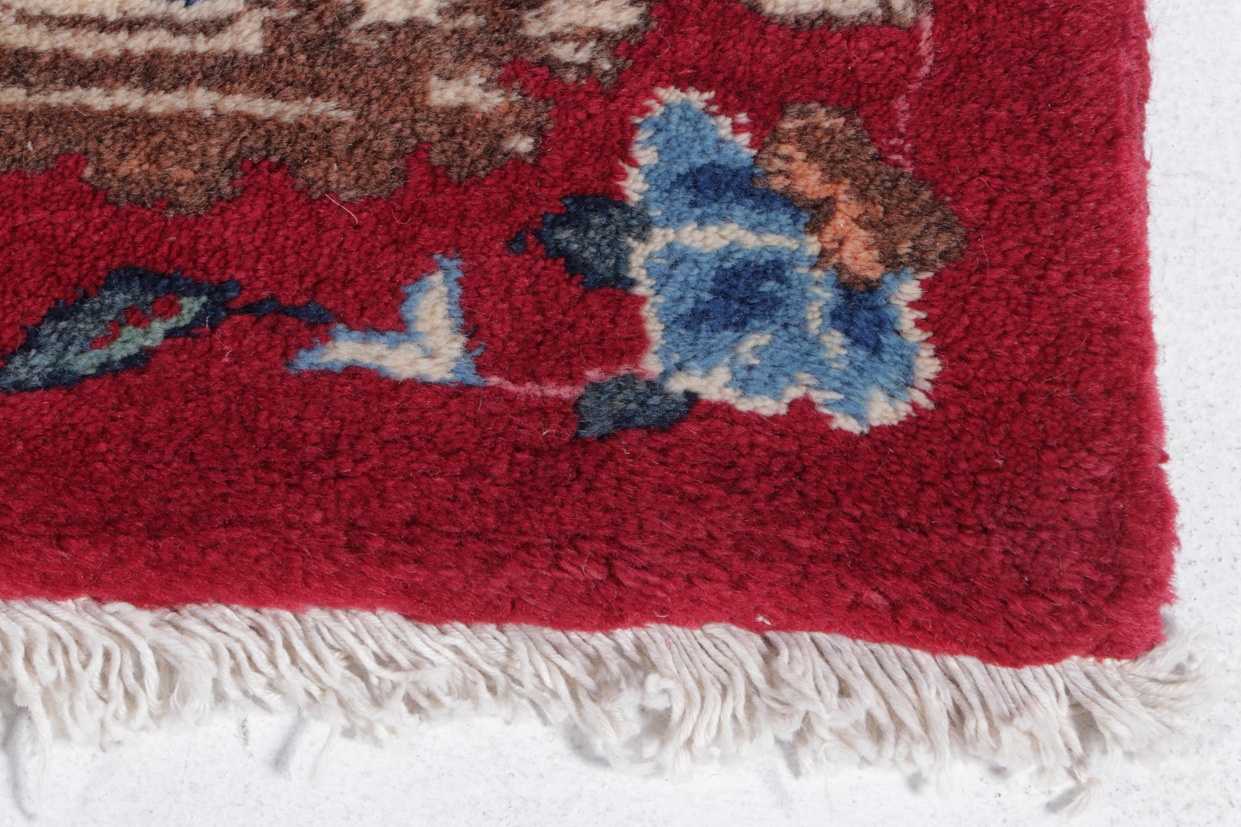 11'8 x 15'3 Hand-Knotted Indo-Persian American Sarouk Area Rug