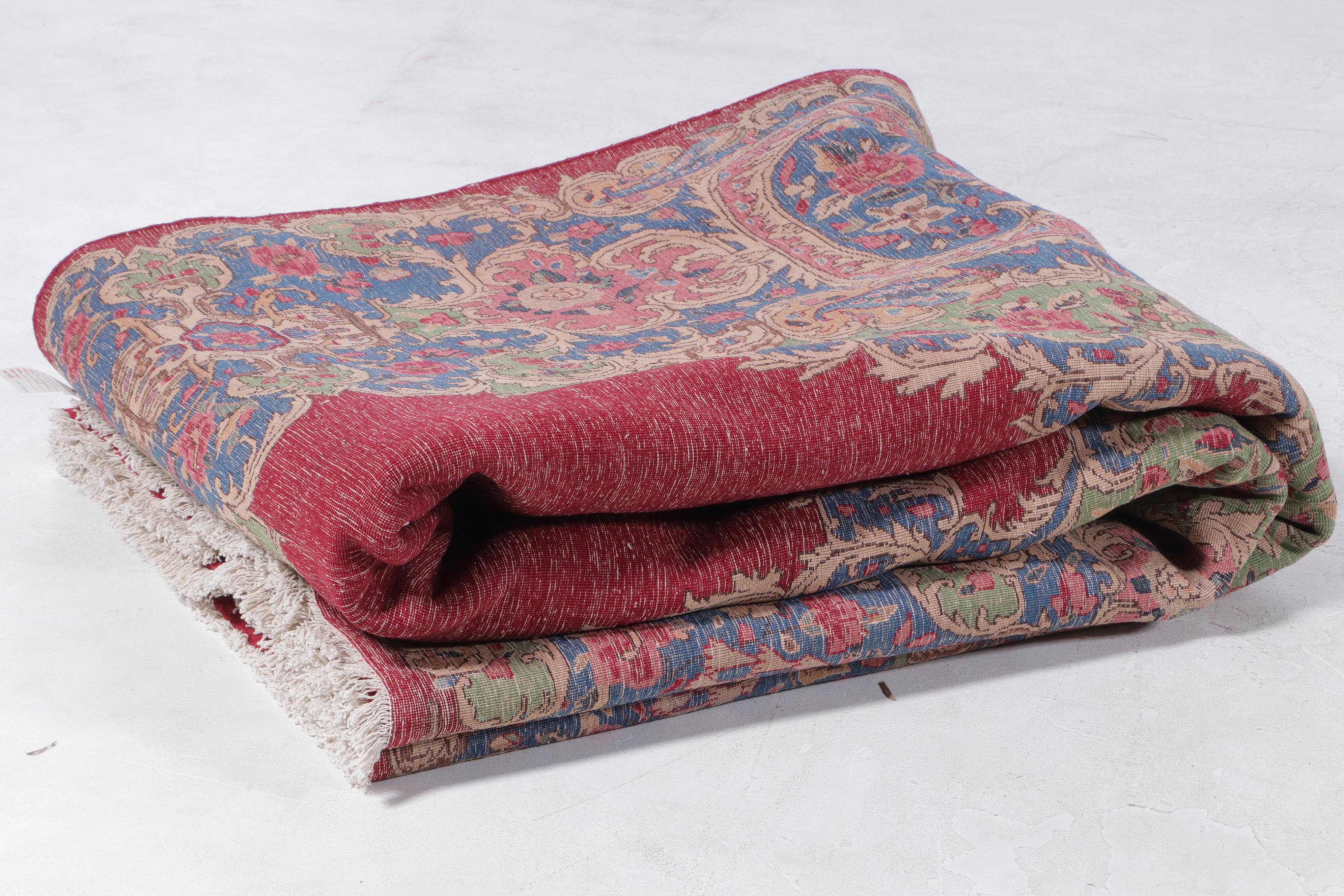 11'8 x 15'3 Hand-Knotted Indo-Persian American Sarouk Area Rug