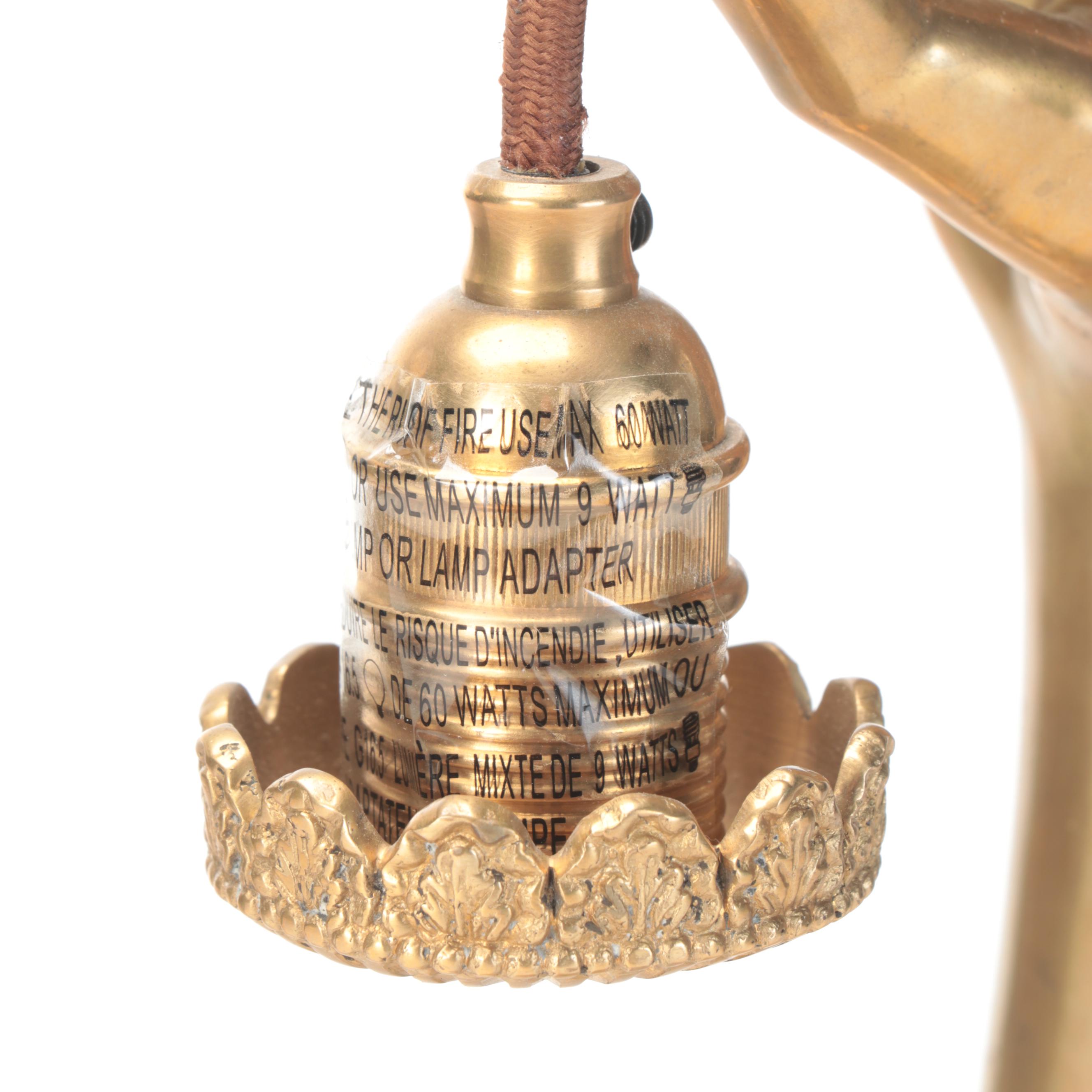 Anthropologie "Lightbearer" Brass Table Lamp