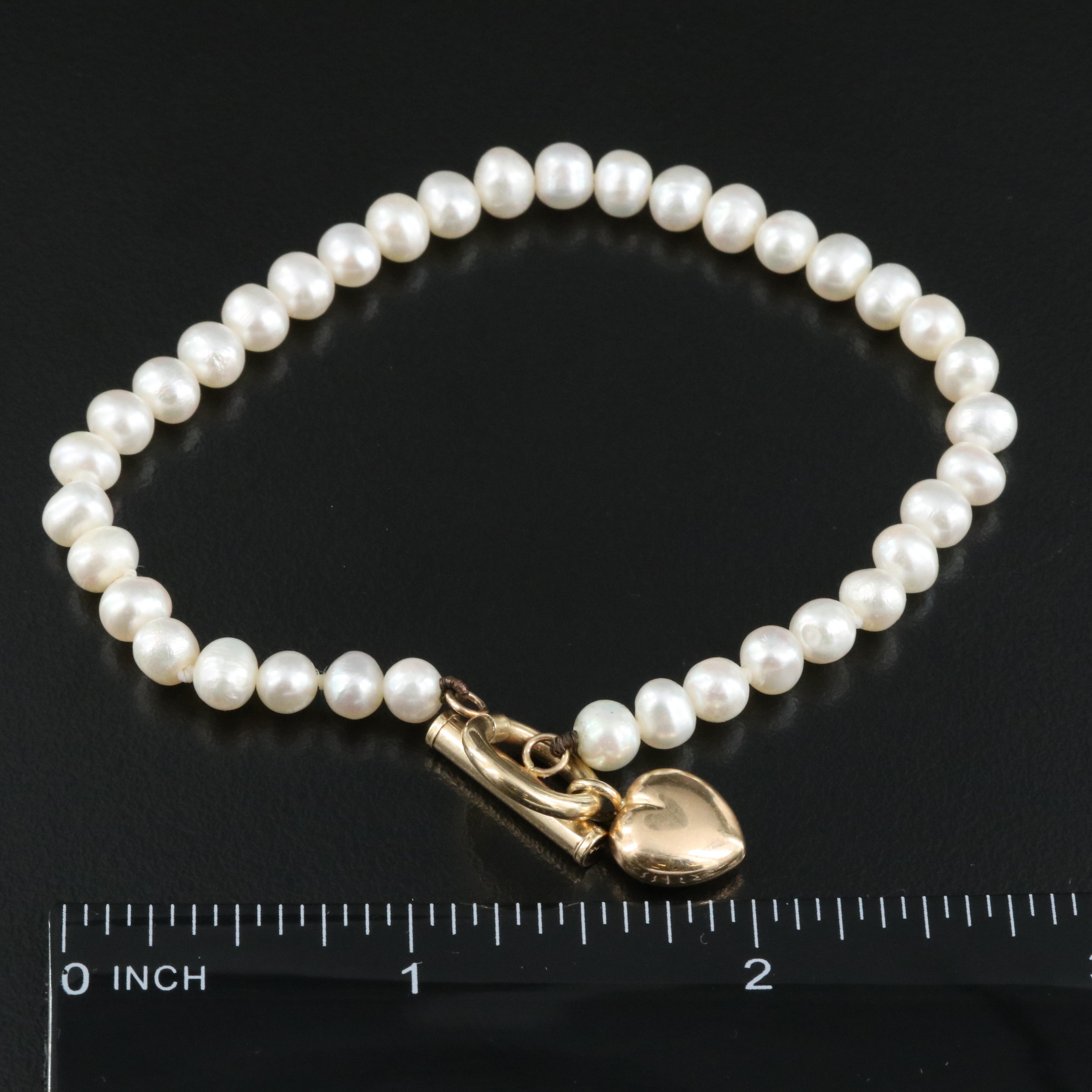 14K Pearl Bracelets