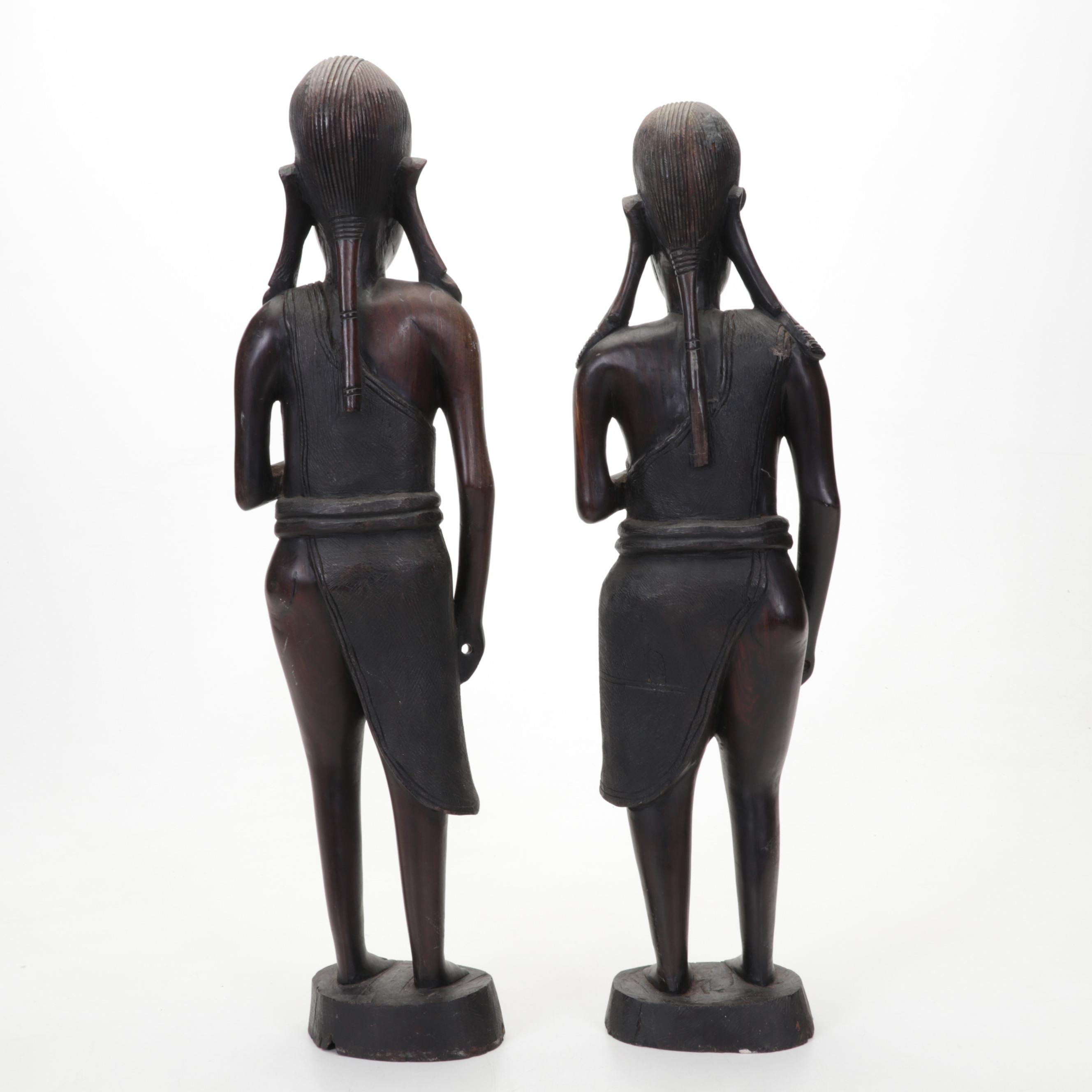 Carved Wood East African Sculptures and Figurines