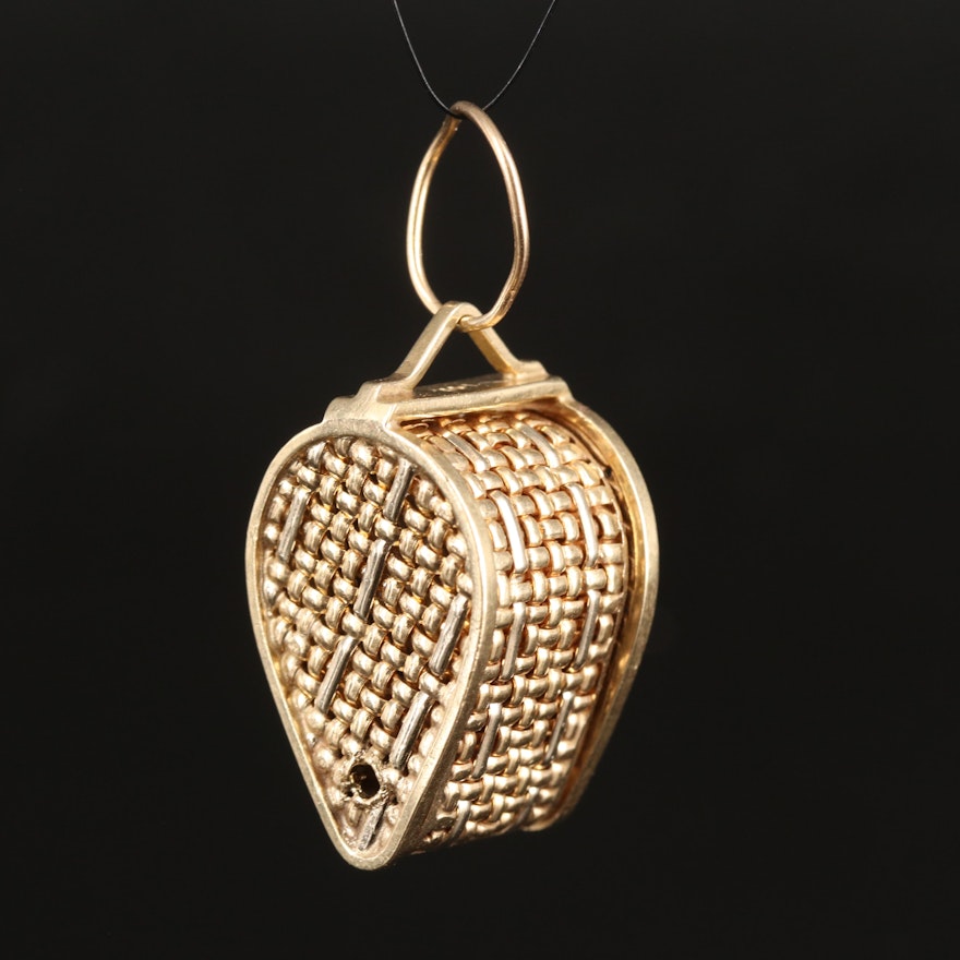 14K Jewelers Loupe with Basket Weave Pattern