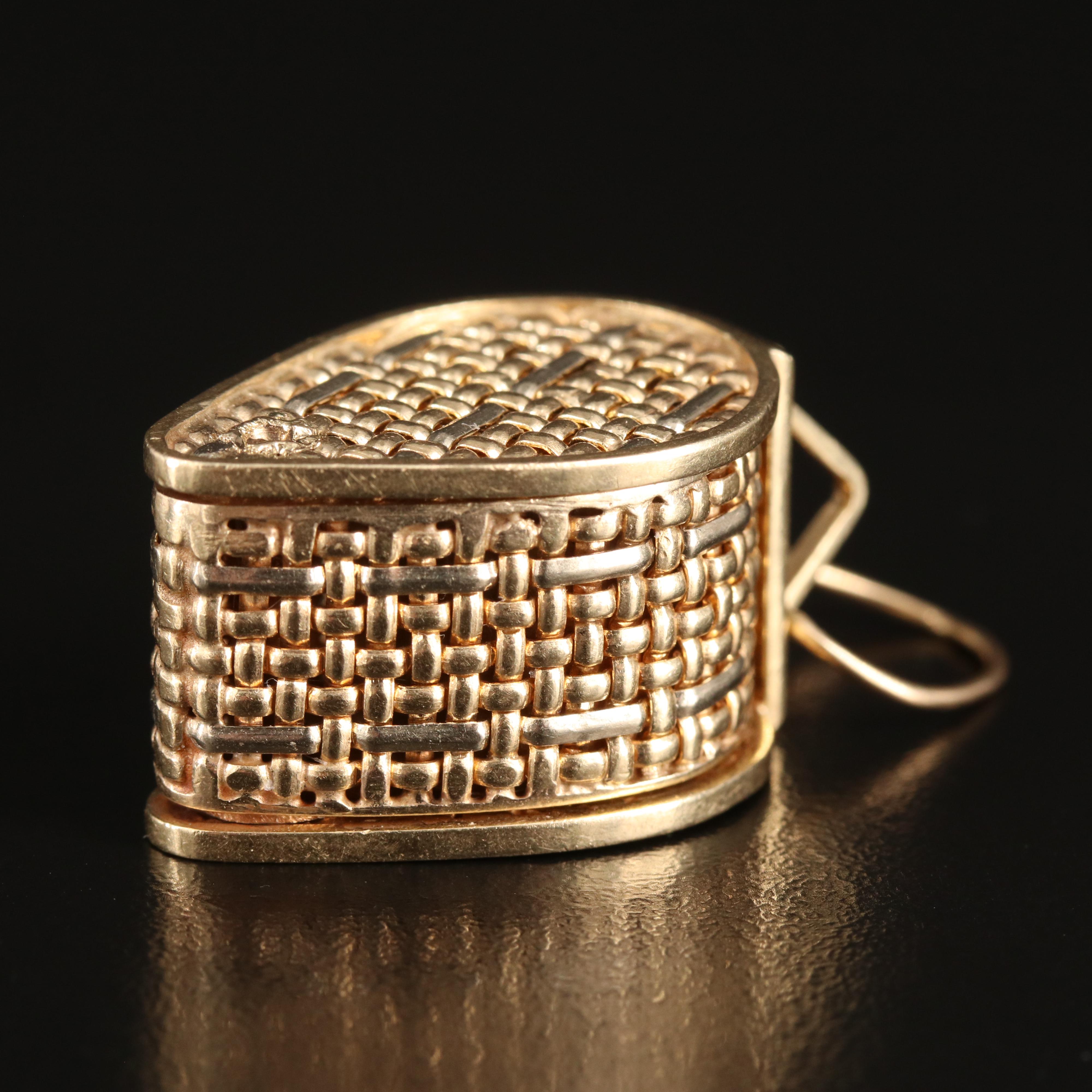 14K Jewelers Loupe with Basket Weave Pattern