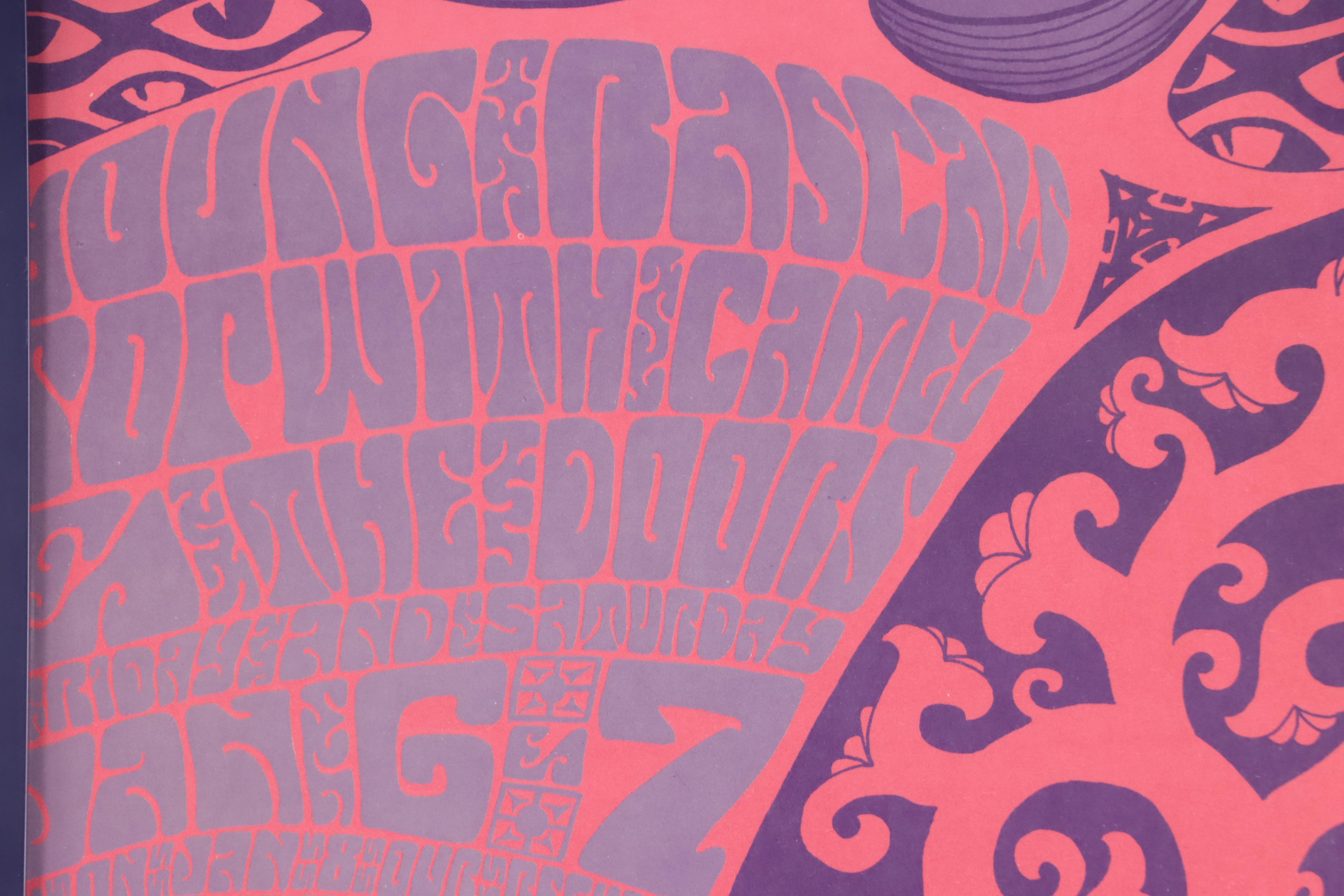 Color Lithograph Concert Poster After Wes Wilson