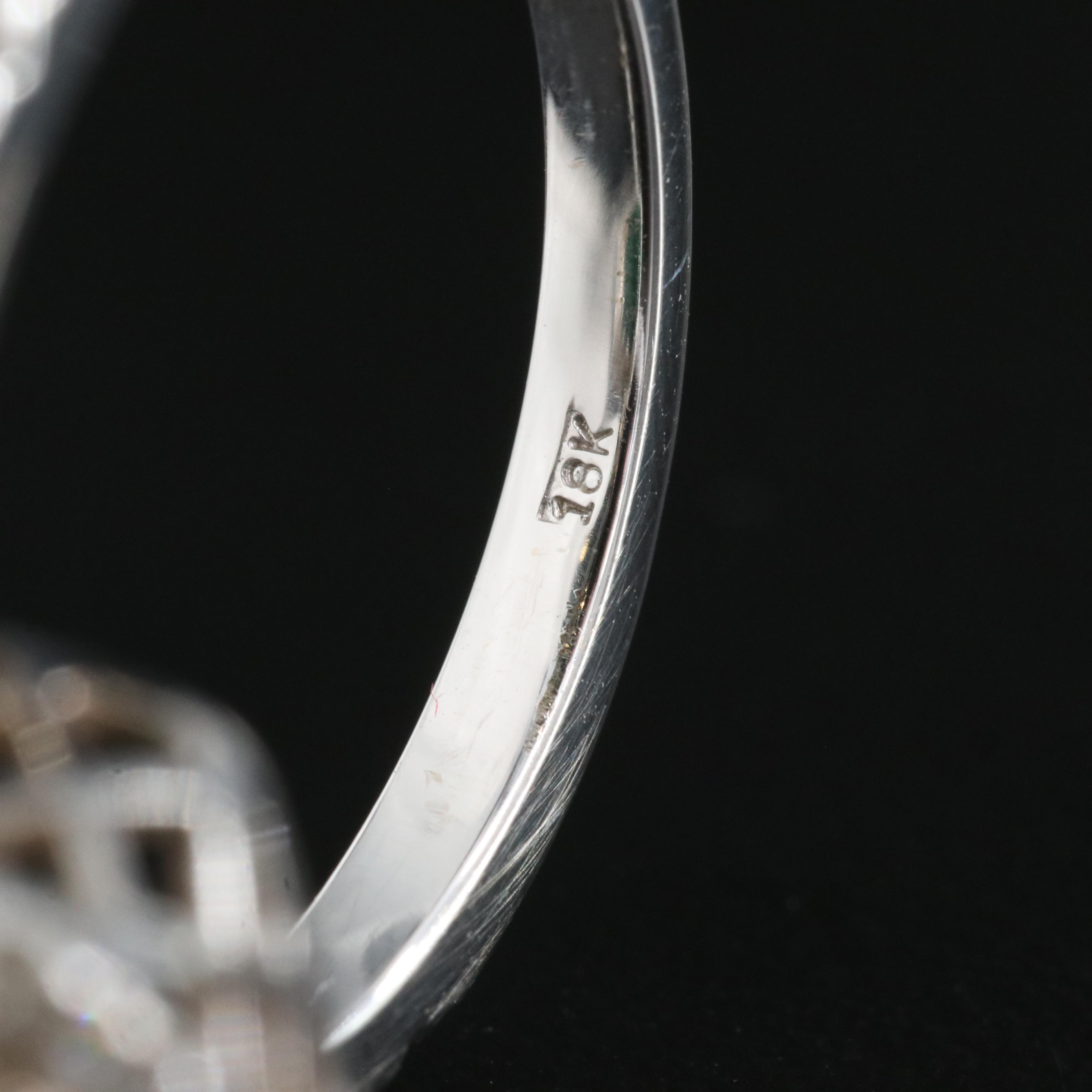 18K 4.50 CT Emerald and Diamond Ring