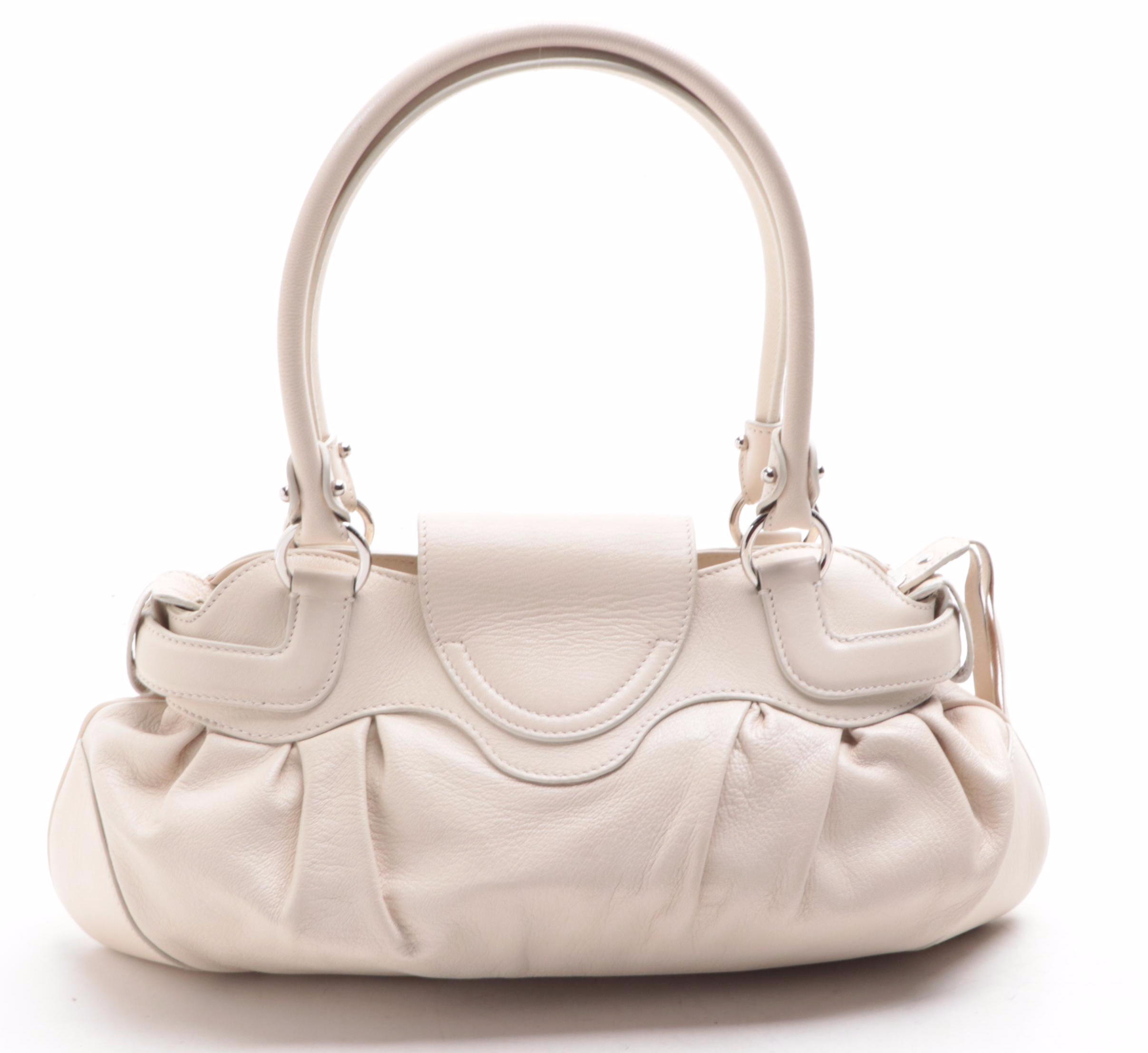 Salvatore Ferragamo Gancini Leather Satchel