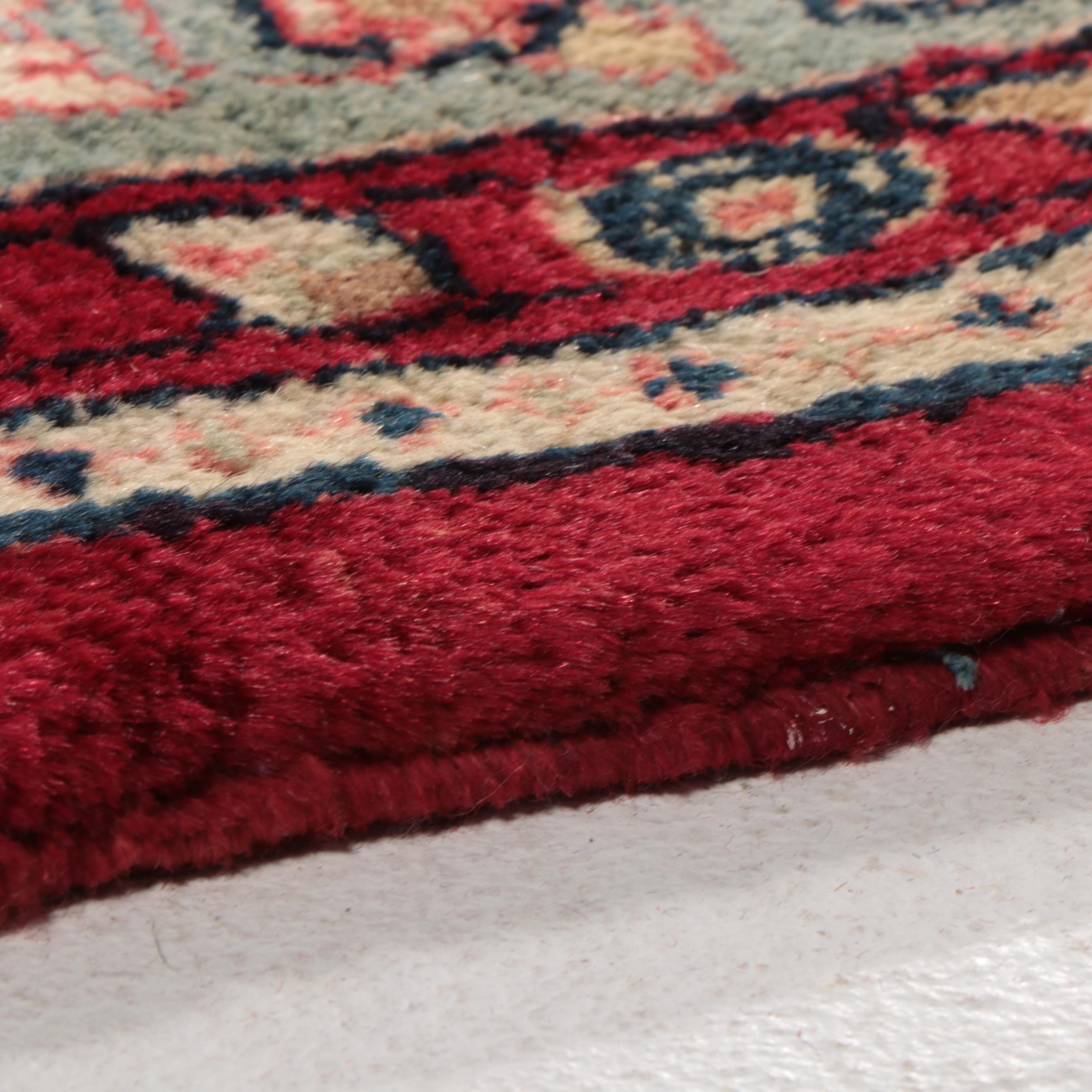 10'10 x 11'7 Hand-Knotted Persian Sarouk Area Rug