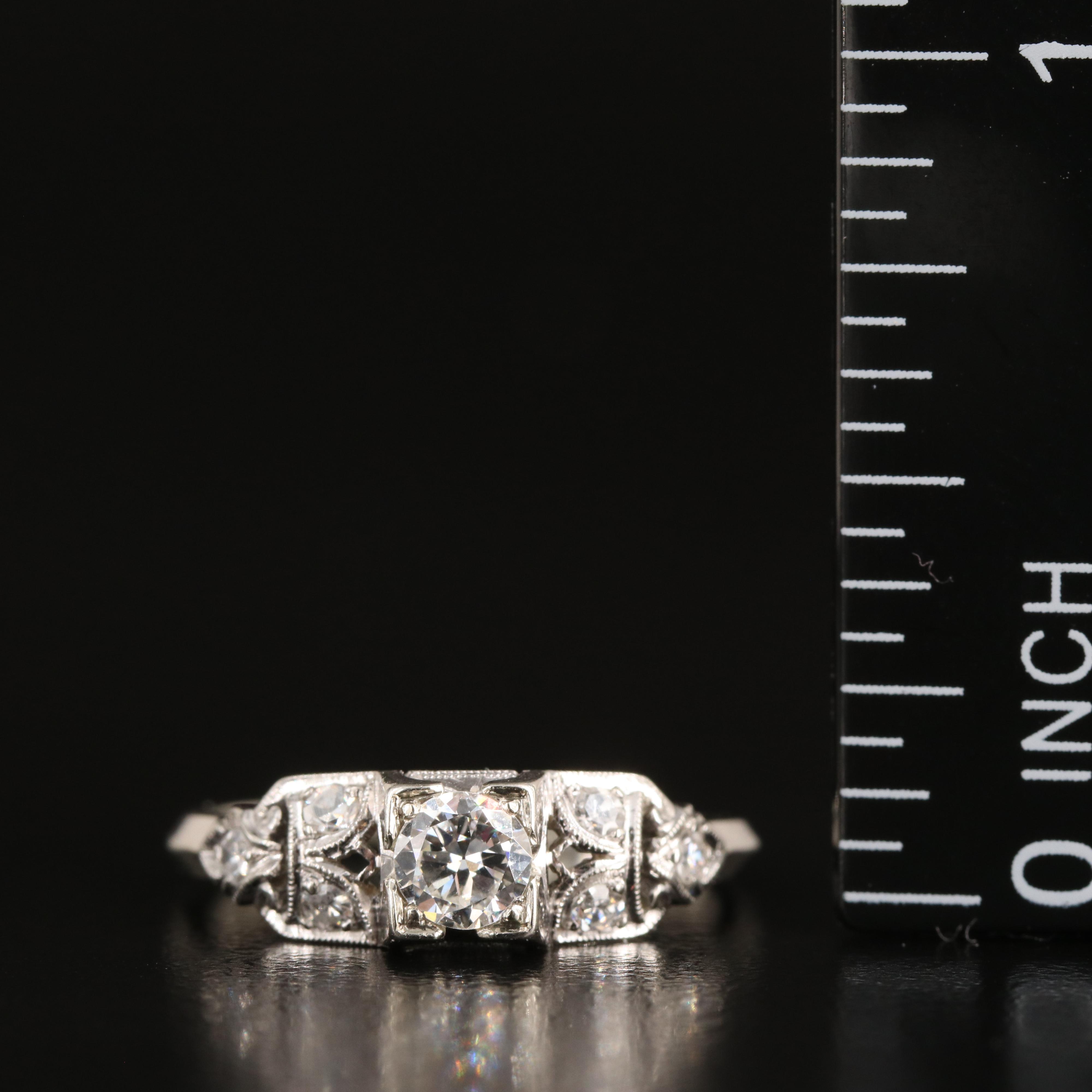 Antique 18K 0.32 CTW Diamond Ring