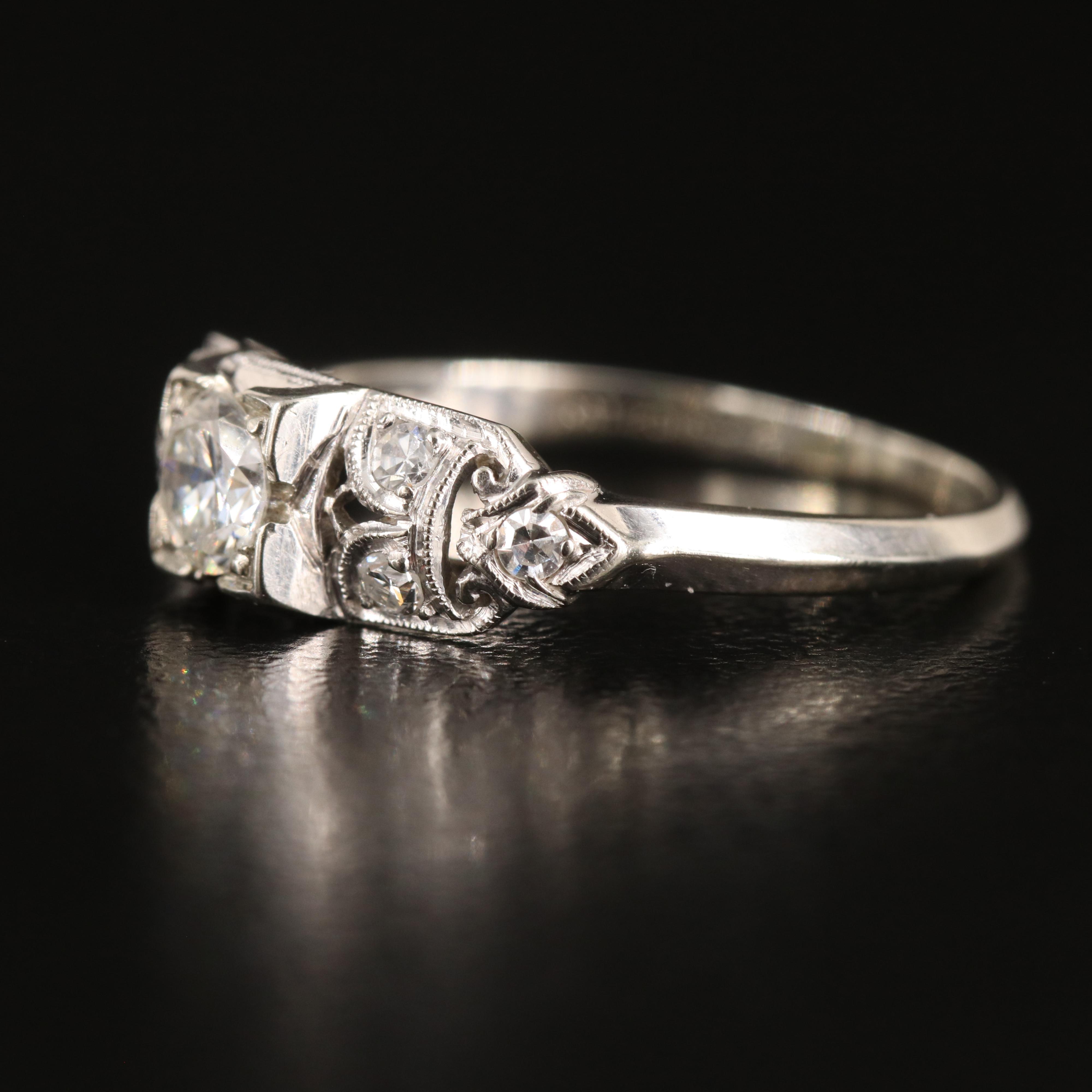 Antique 18K 0.32 CTW Diamond Ring