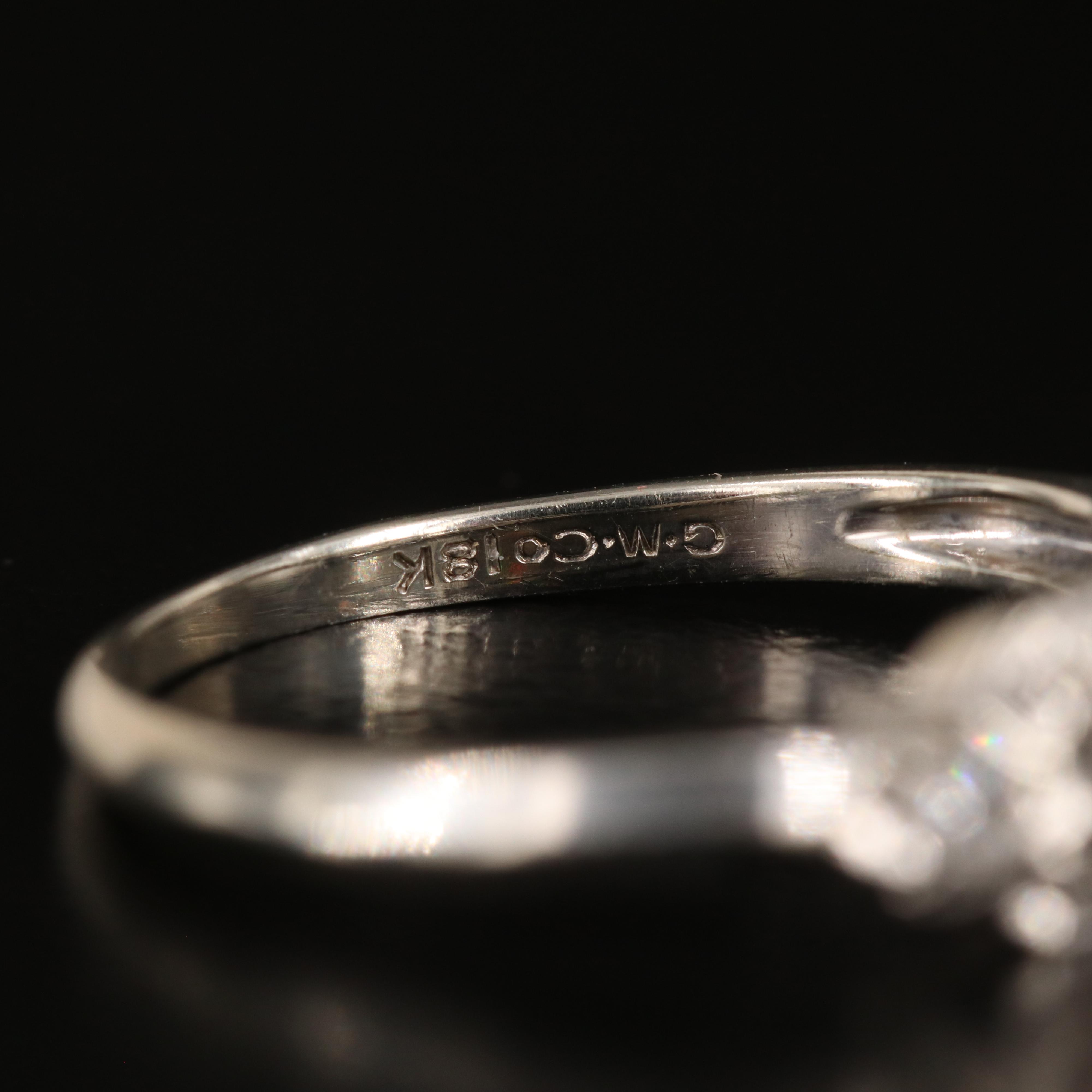 Antique 18K 0.32 CTW Diamond Ring