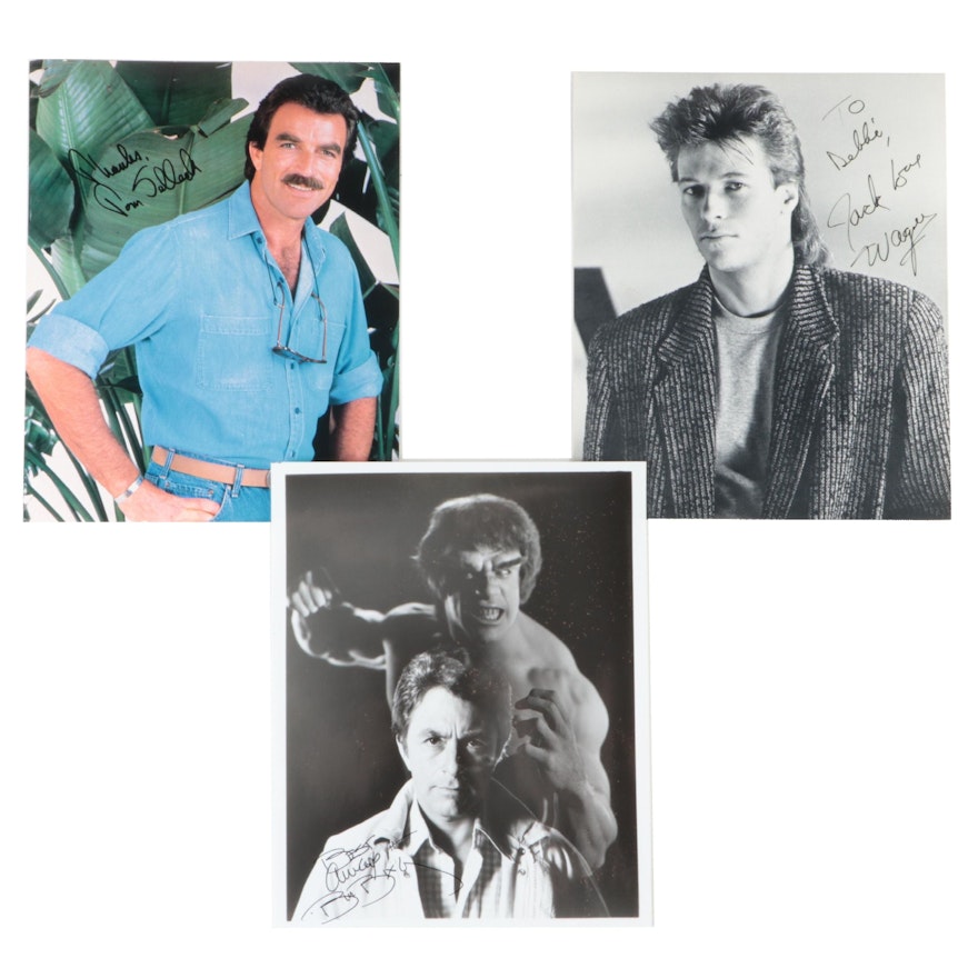 Tom Selleck, Bill Bixby and Jack Wagner Signed Movie and TV Giclées