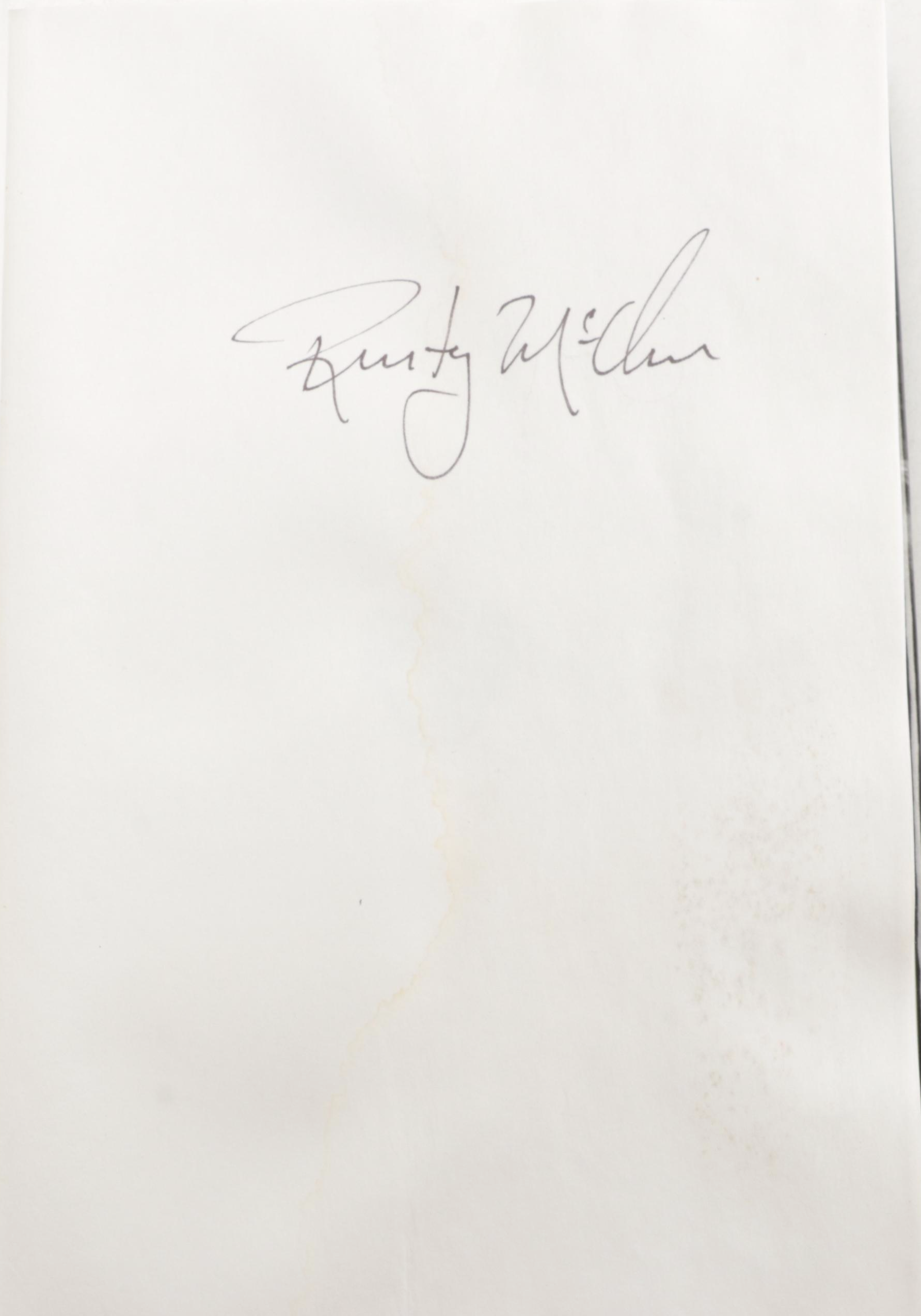 Signed First Edition "Crosley" by Rusty McClure et al. and More