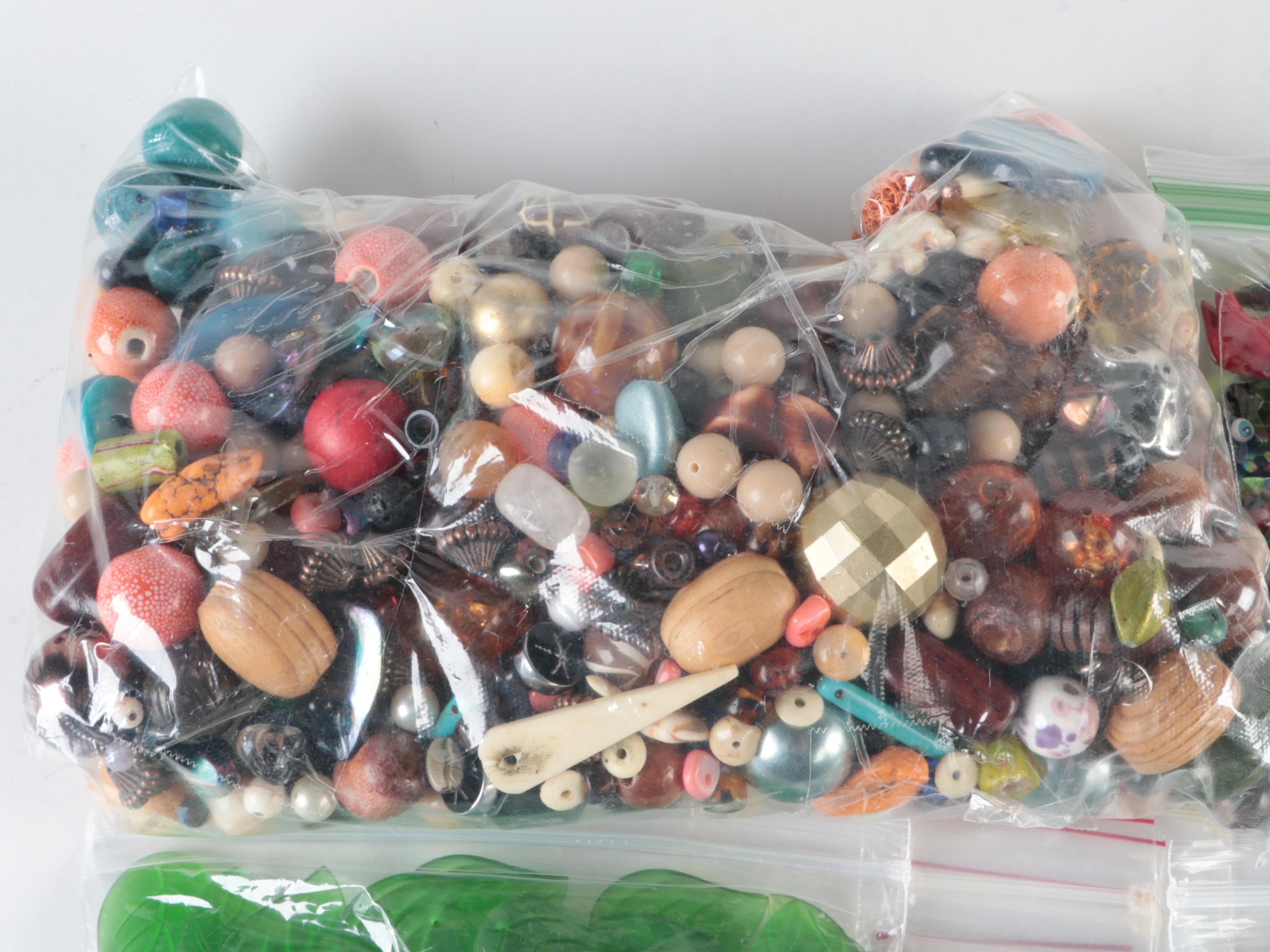 Acrylic, Shell, Wood, Resin and More Beads