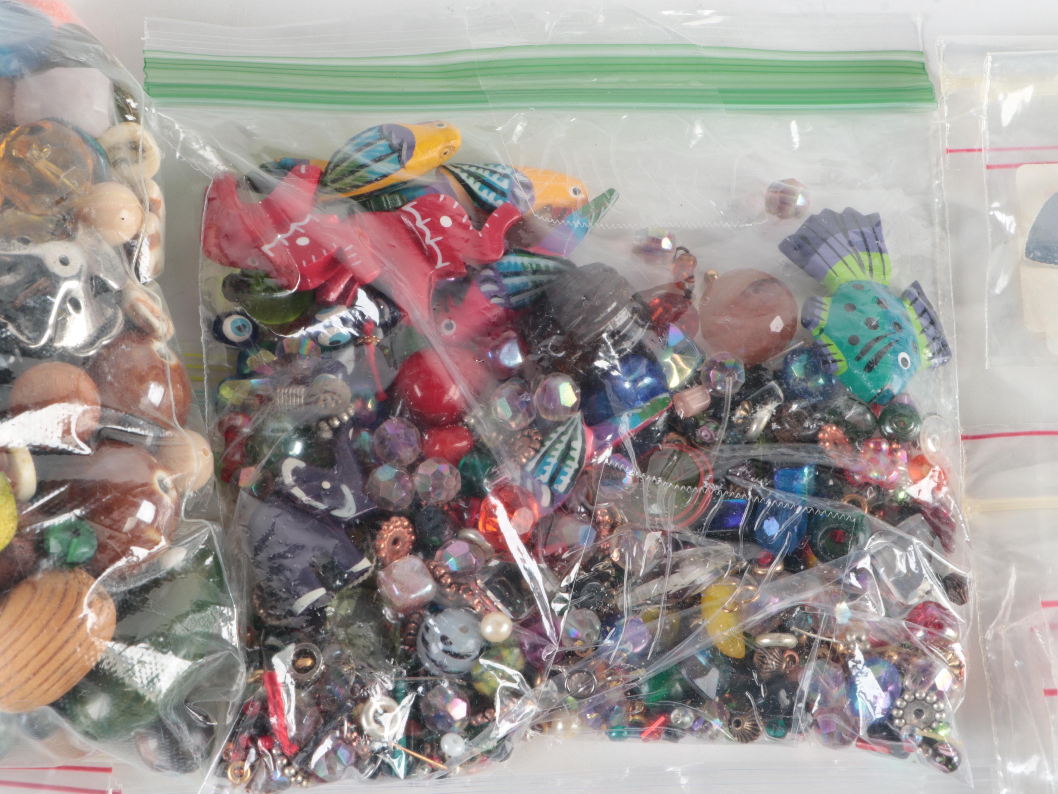 Acrylic, Shell, Wood, Resin and More Beads