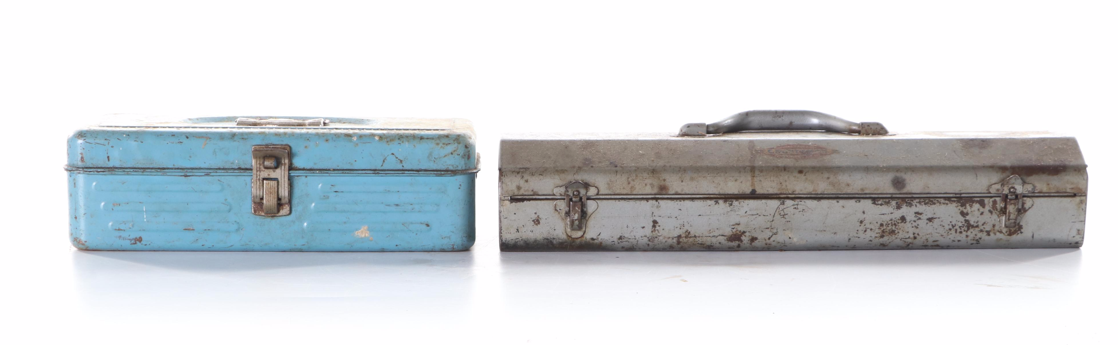 Craftsman and Stanley Hand Tools With Tool Boxes and Other Supplies