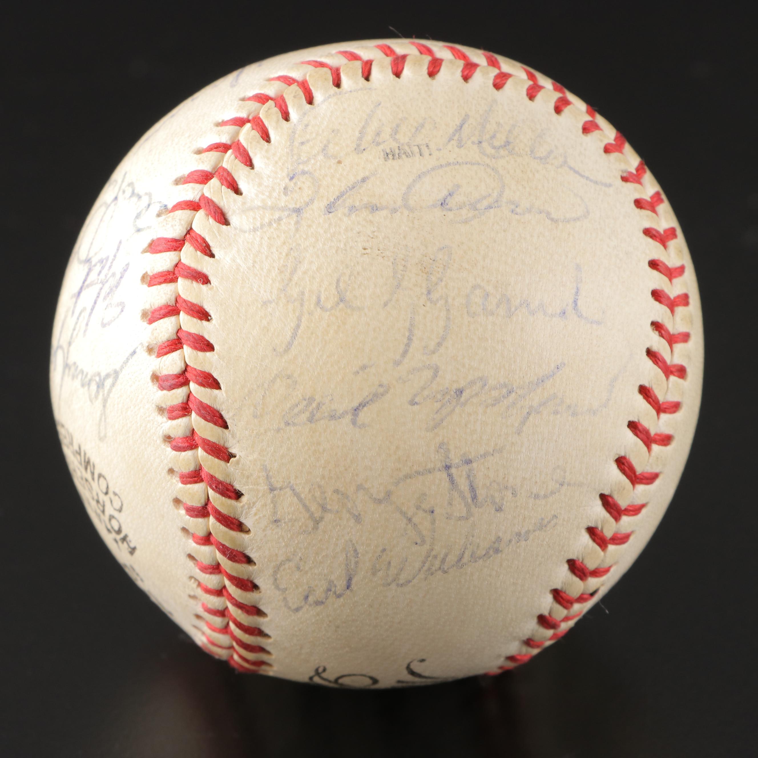 Atlanta Braves Signed Tober Baseball with Aaron, Harris, Jackson and More, 1970s