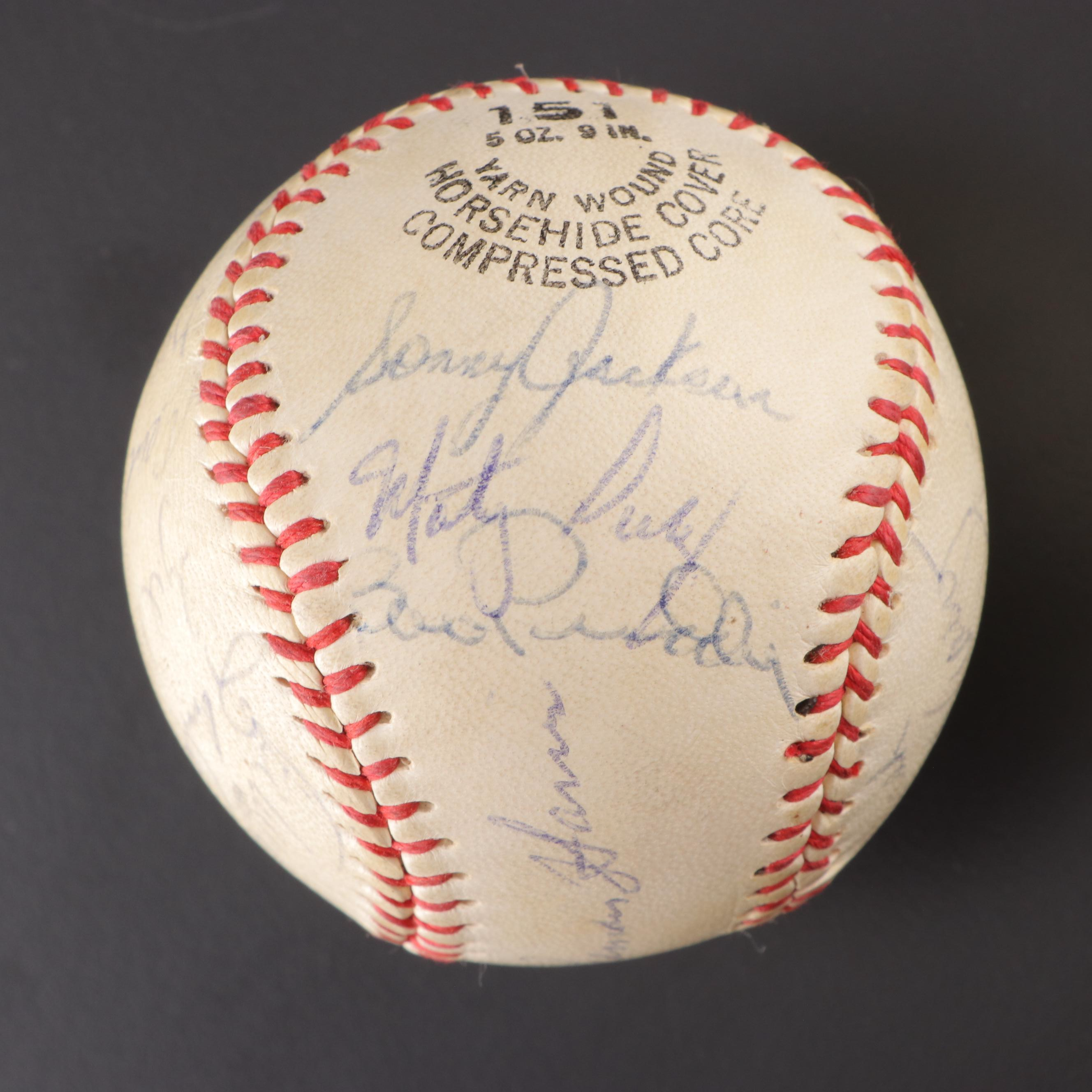 Atlanta Braves Signed Tober Baseball with Aaron, Harris, Jackson and More, 1970s