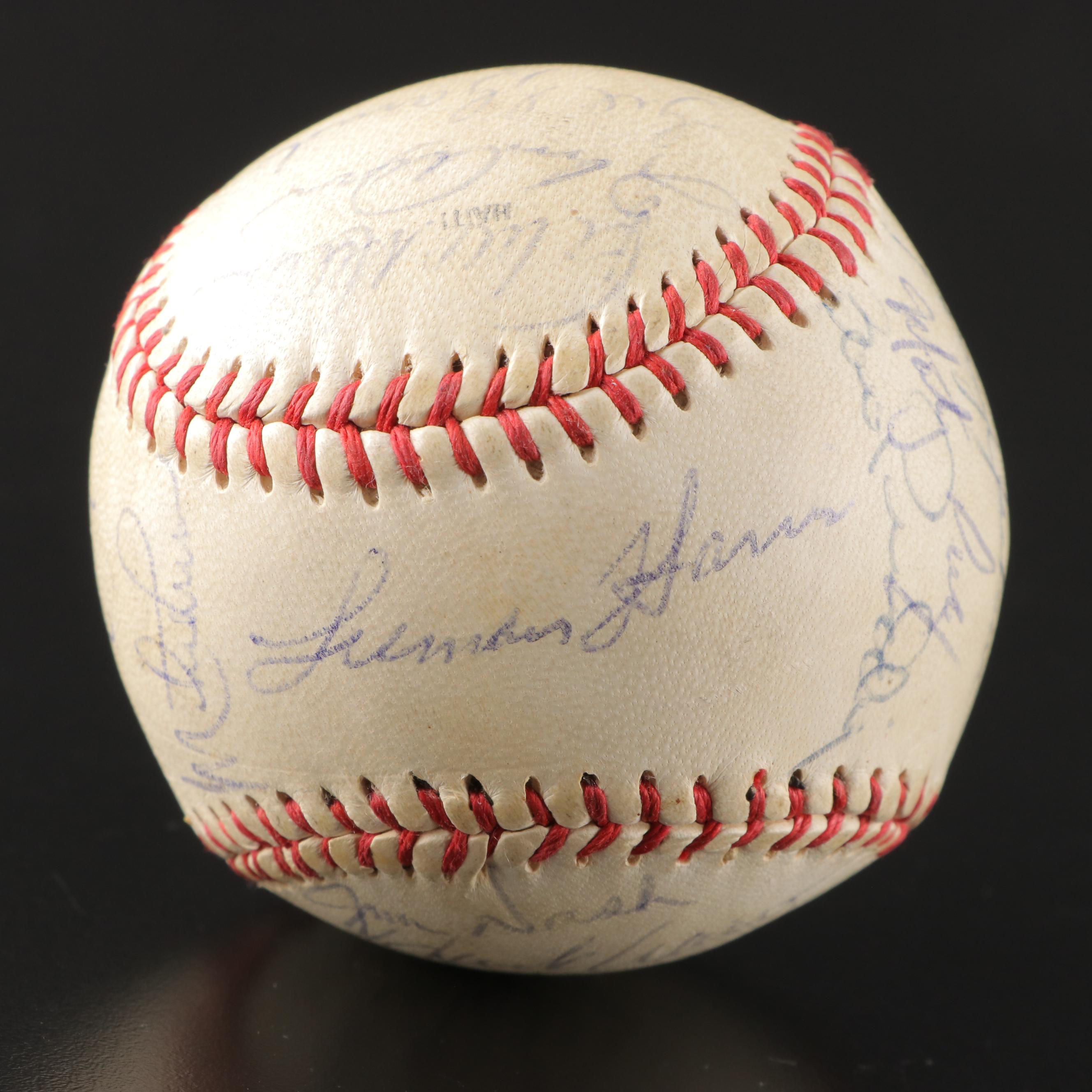 Atlanta Braves Signed Tober Baseball with Aaron, Harris, Jackson and More, 1970s