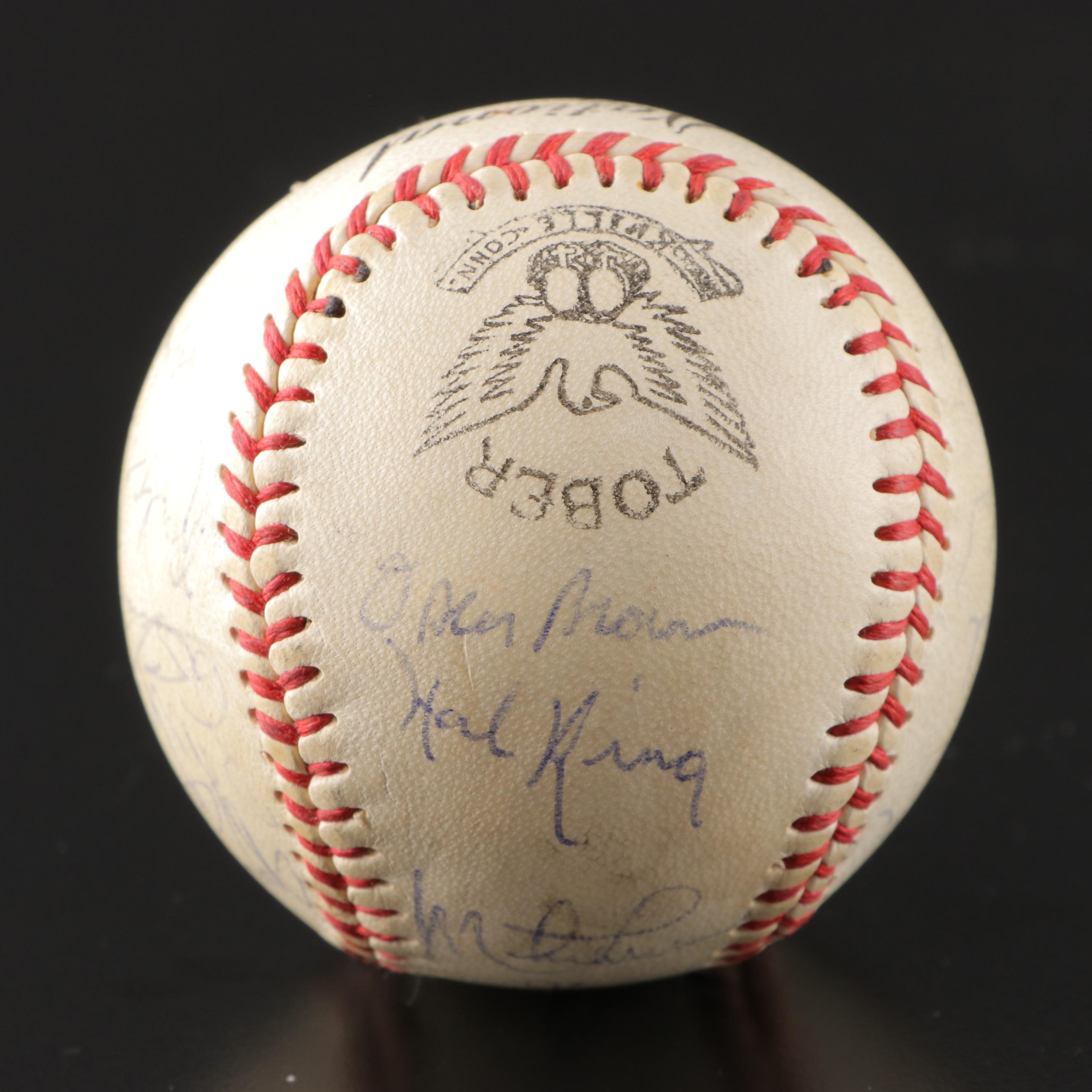 Atlanta Braves Signed Tober Baseball with Aaron, Harris, Jackson and More, 1970s