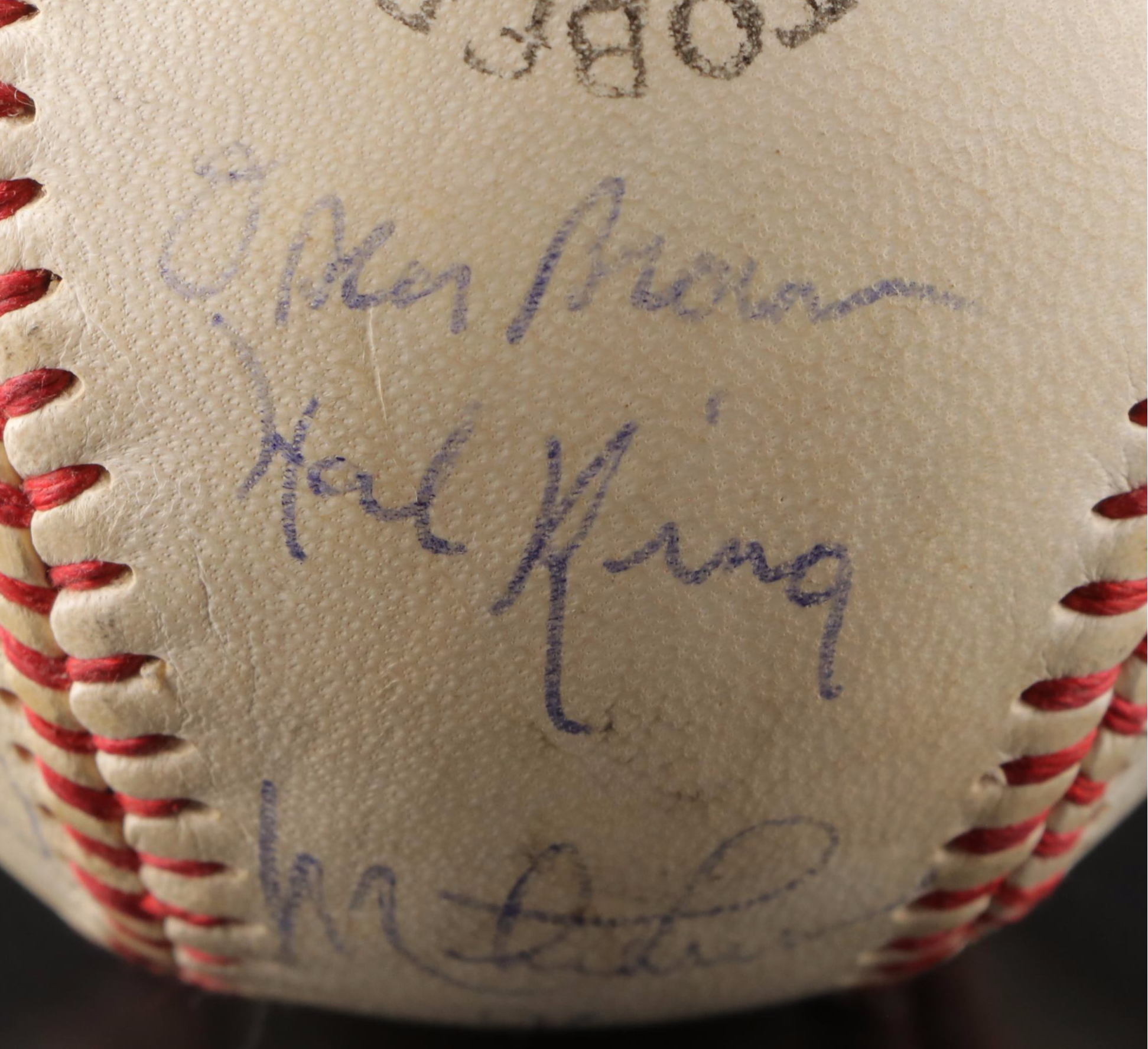 Atlanta Braves Signed Tober Baseball with Aaron, Harris, Jackson and More, 1970s