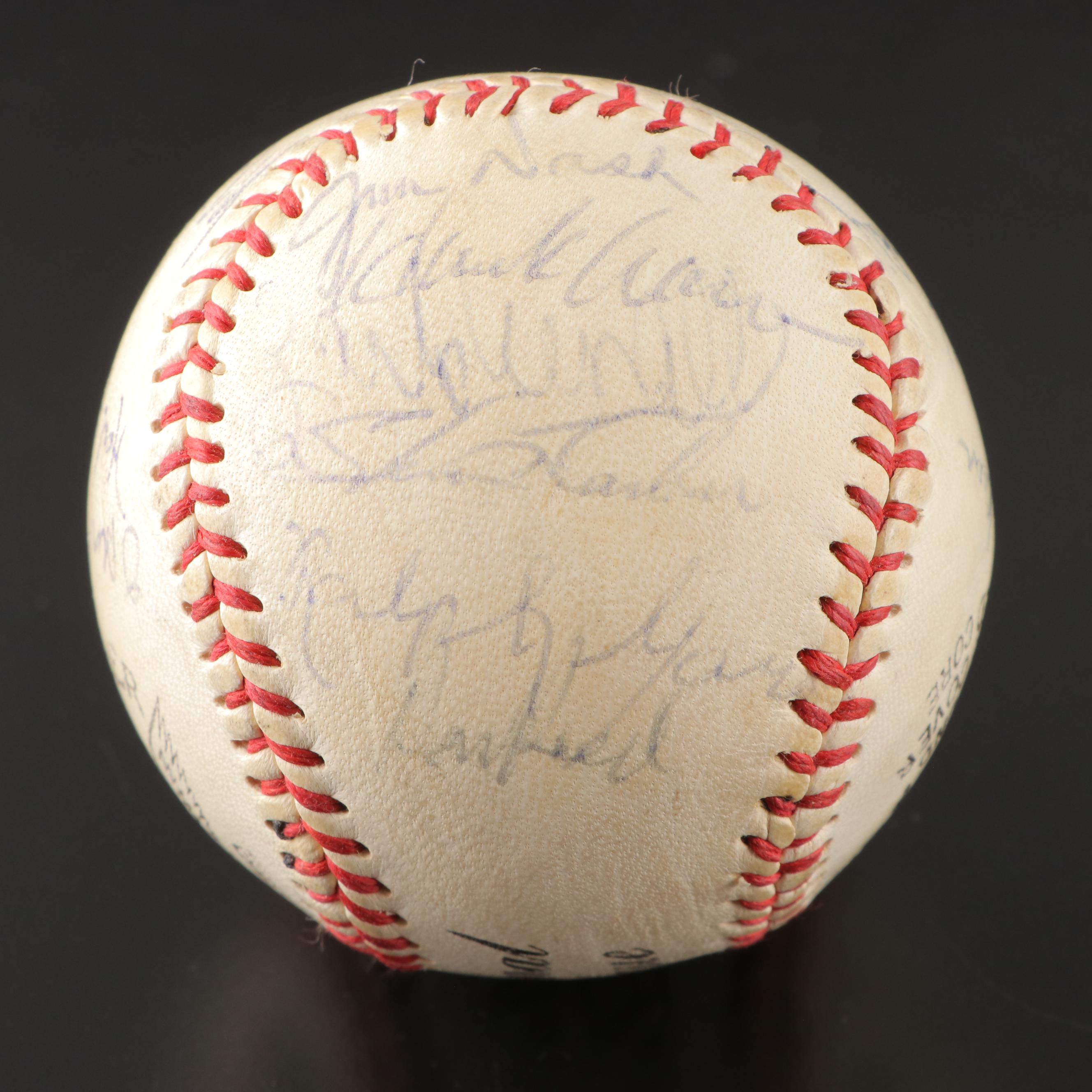 Atlanta Braves Signed Tober Baseball with Aaron, Harris, Jackson and More, 1970s