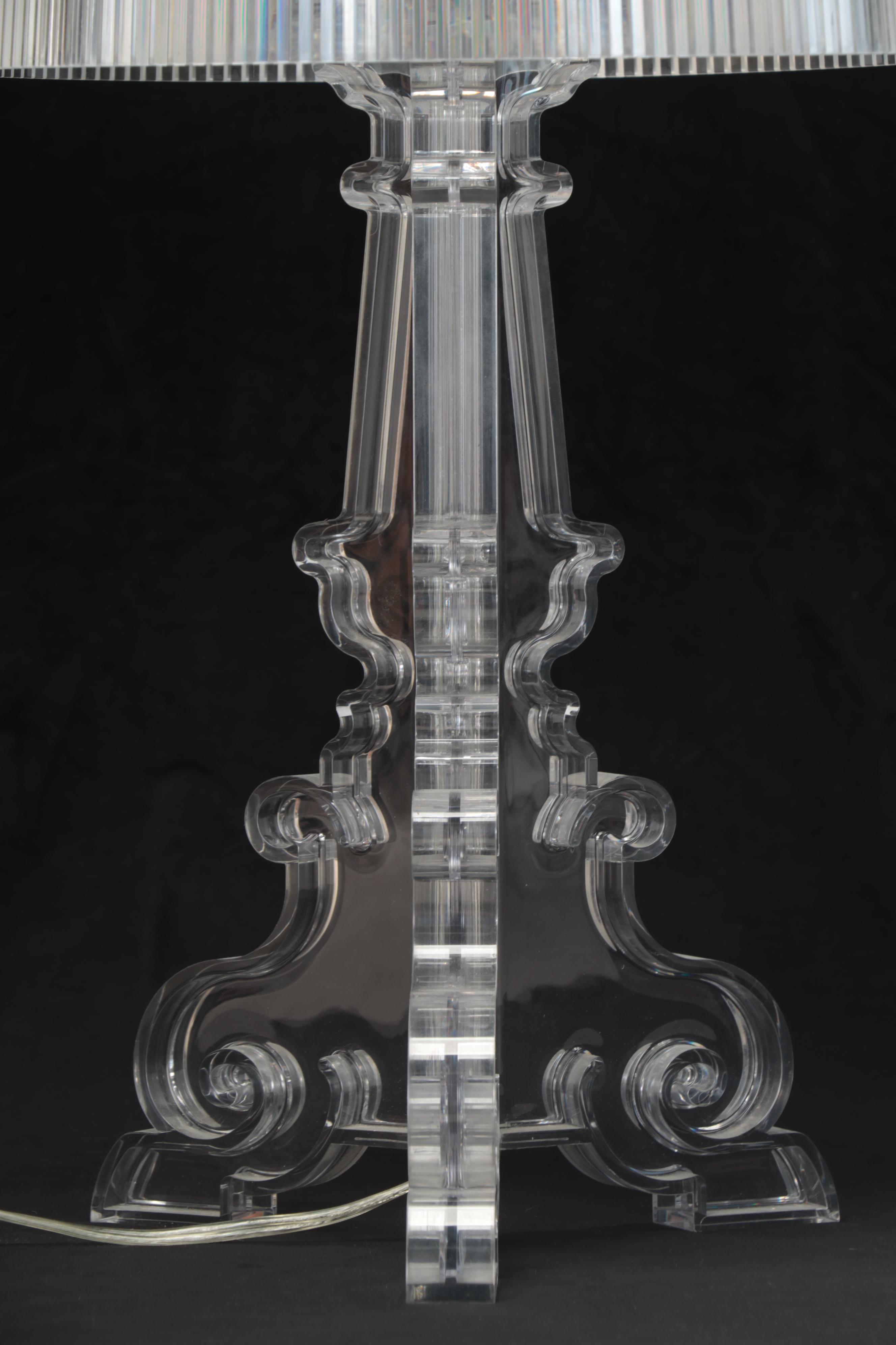 Ferruccio Laviani for Kartell "Bourgie" Acrylic Ghost Table Lamp