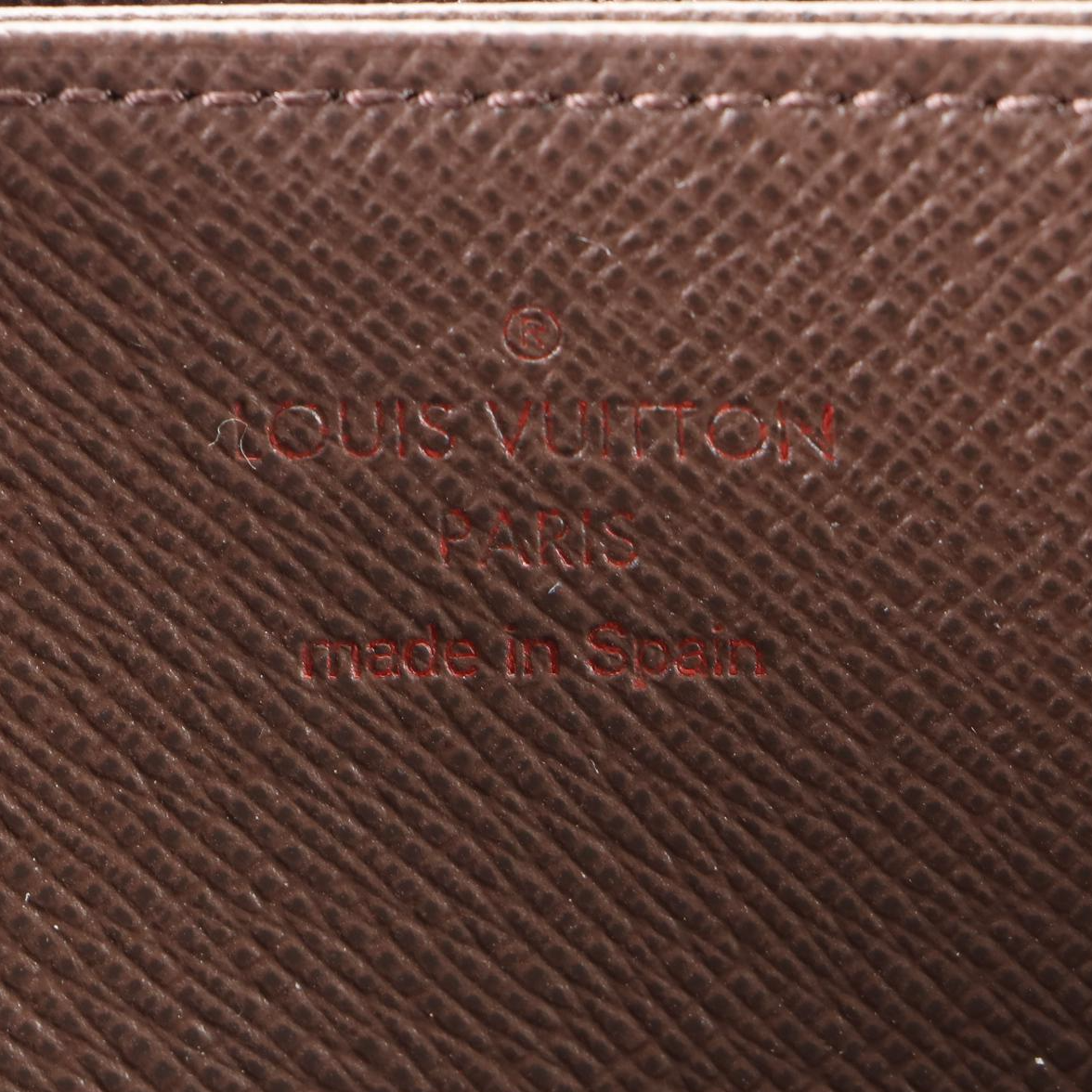 Louis Vuitton Zippy Wallet in Damier Ebene Canvas