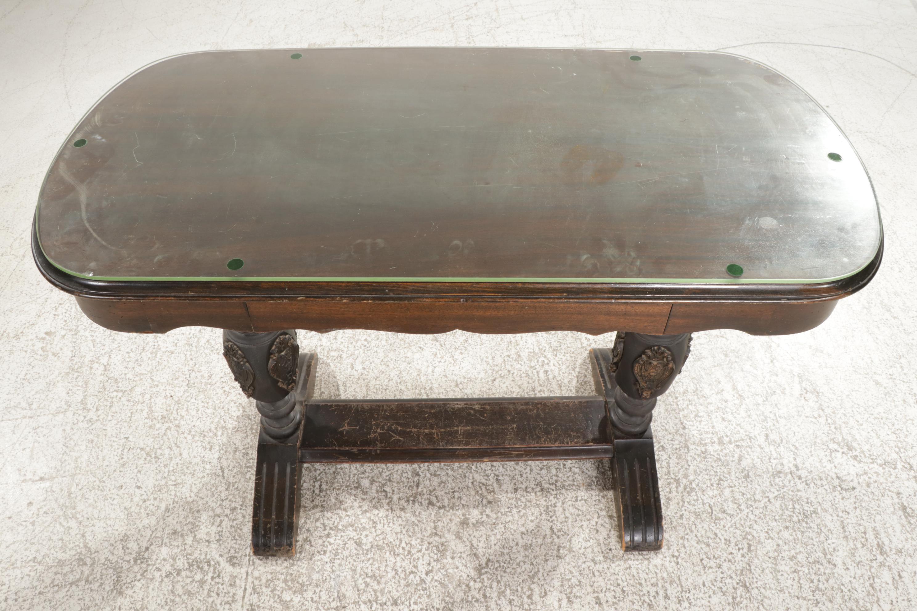 Mersman Bros. & Brandts Co. Renaissance Revival Mahogany Console Table, c. 1910