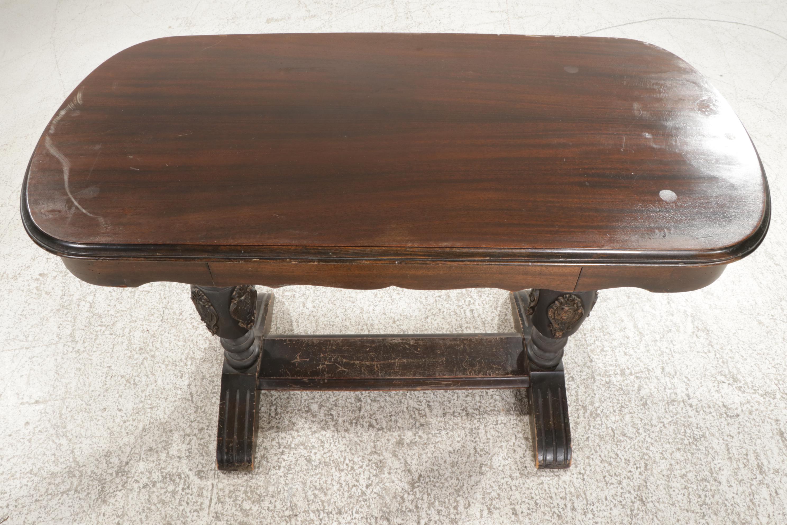Mersman Bros. & Brandts Co. Renaissance Revival Mahogany Console Table, c. 1910