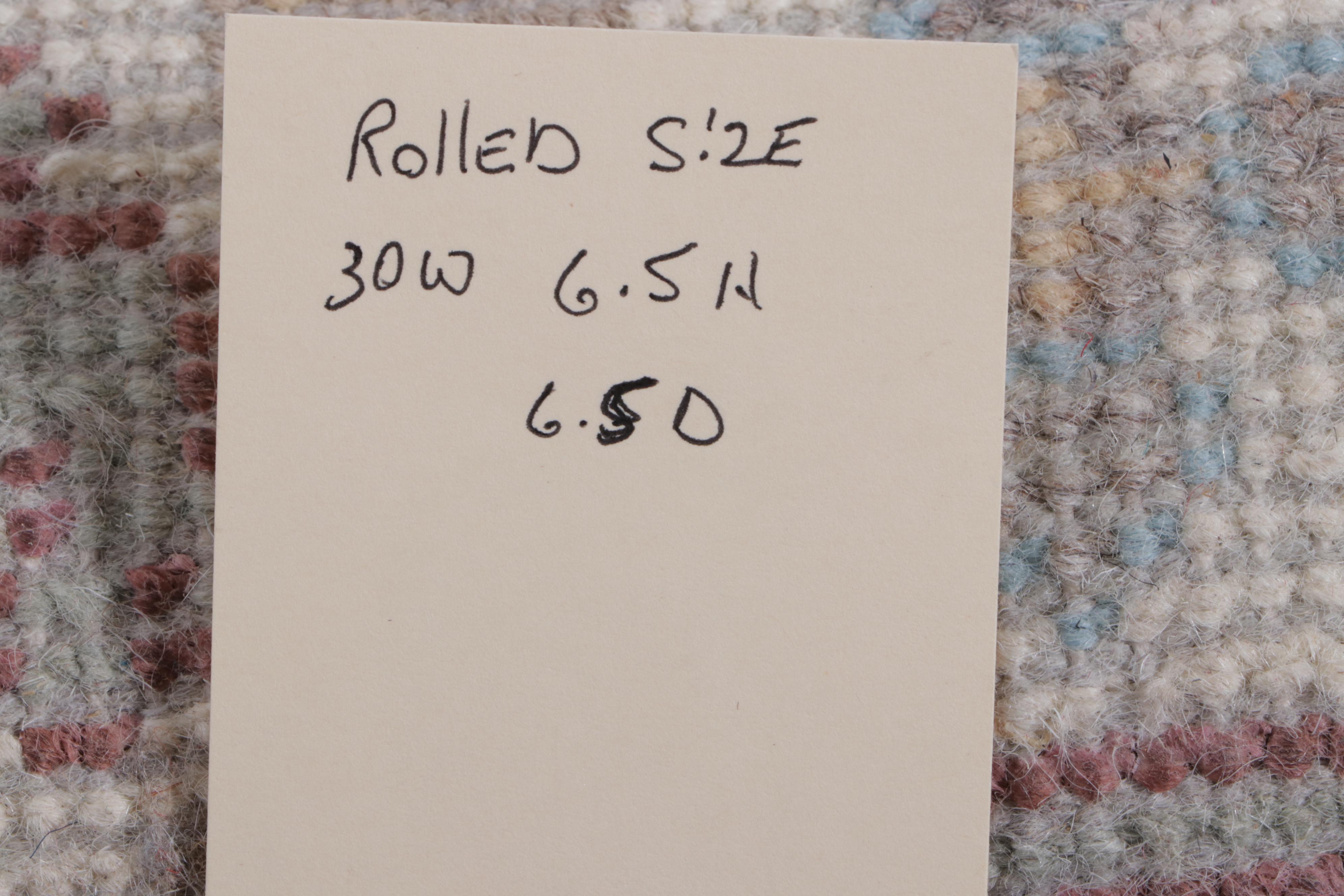 2'6 x 6'11 Hand-Knotted Indo-Turkish Oushak Carpet Runner