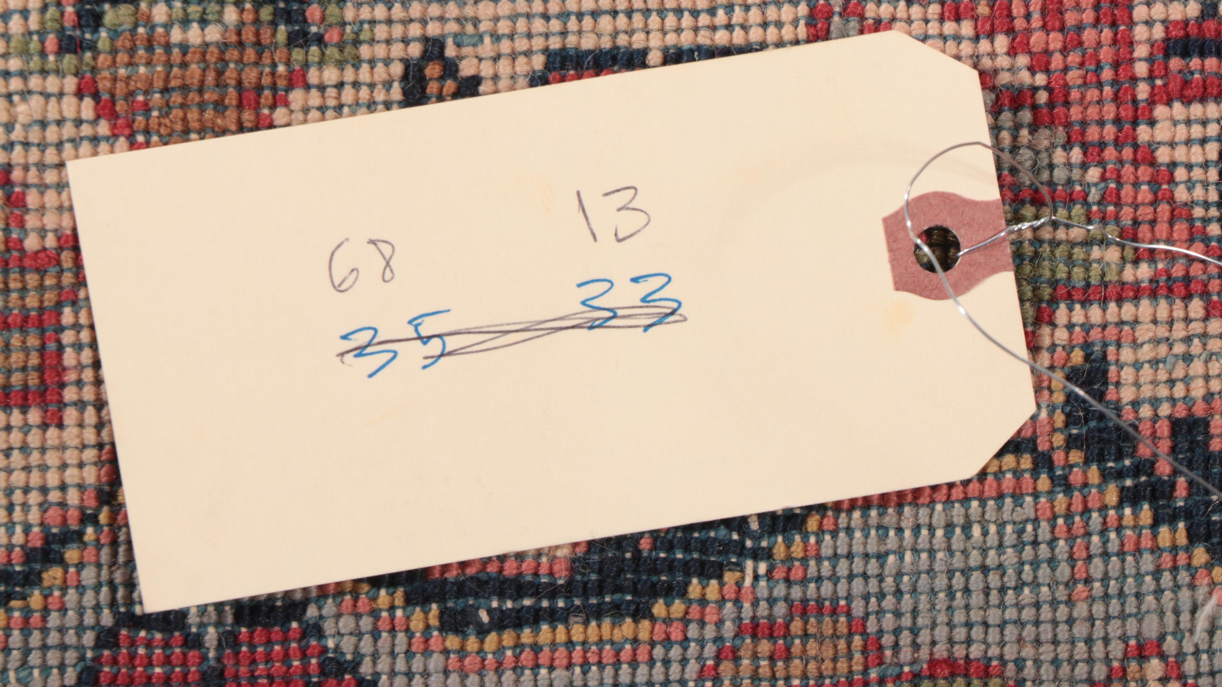 10'10 x 11'7 Hand-Knotted Persian Sarouk Area Rug