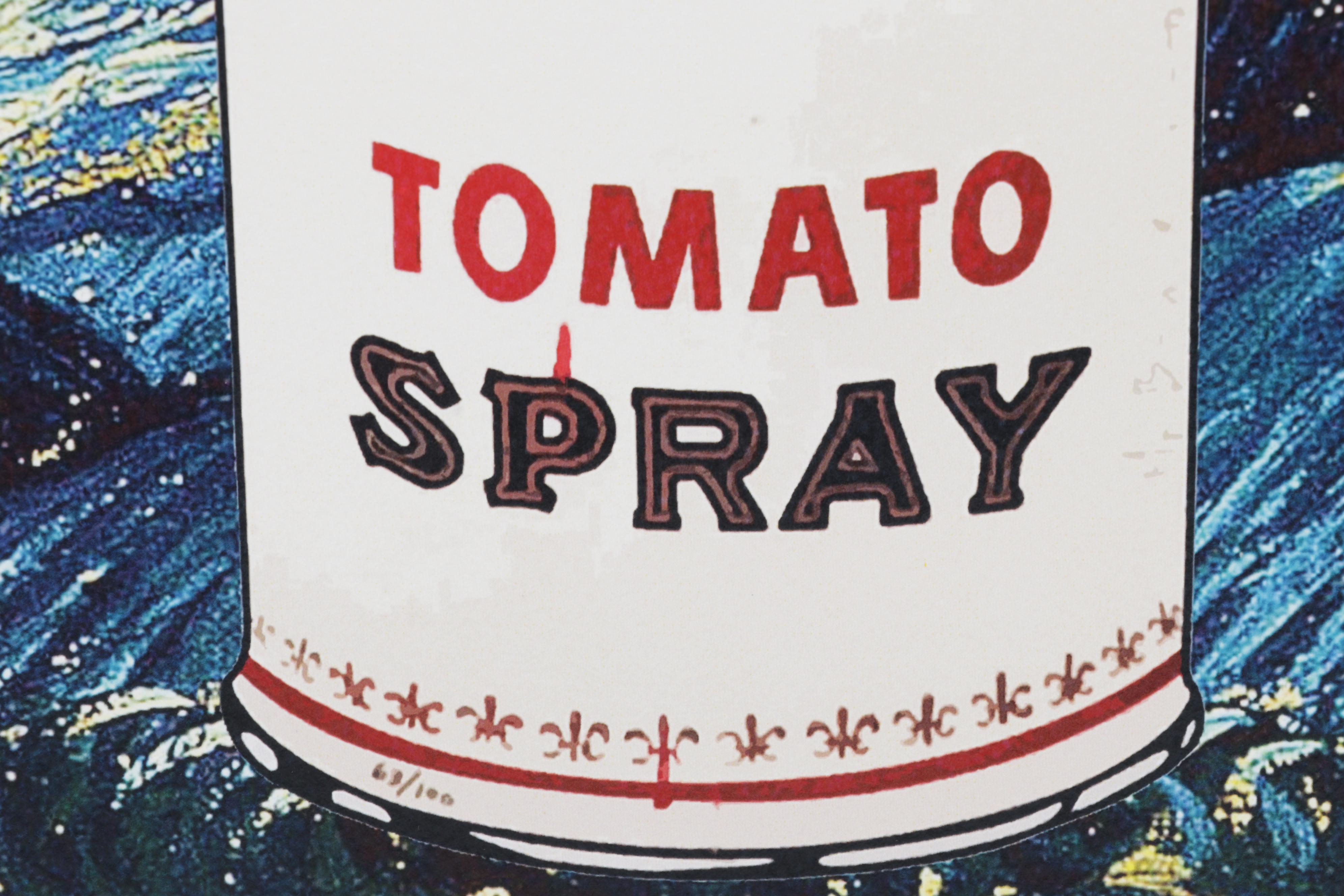 Death NYC Pop Art Graphic Print Homage to Van Gogh and Campbell's, 2022